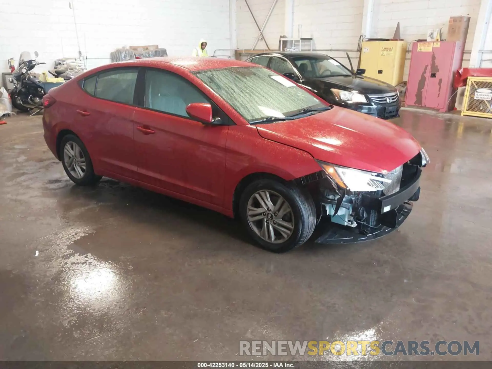 1 Photograph of a damaged car 5NPD84LFXKH428097 HYUNDAI ELANTRA 2019