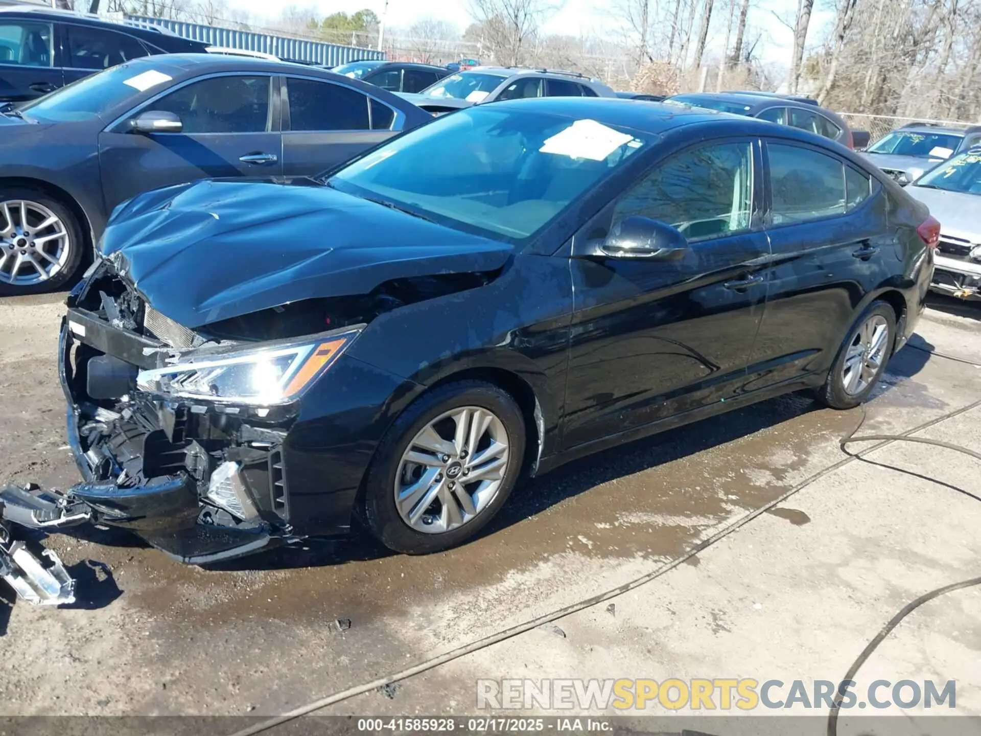 2 Photograph of a damaged car 5NPD84LFXKH445949 HYUNDAI ELANTRA 2019