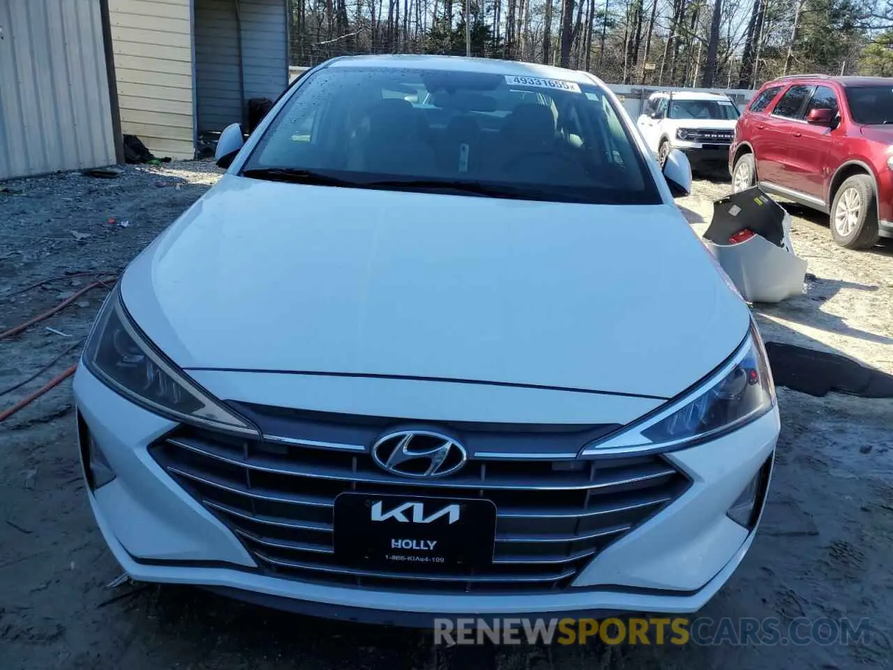 5 Photograph of a damaged car 5NPD84LFXKH448950 HYUNDAI ELANTRA 2019
