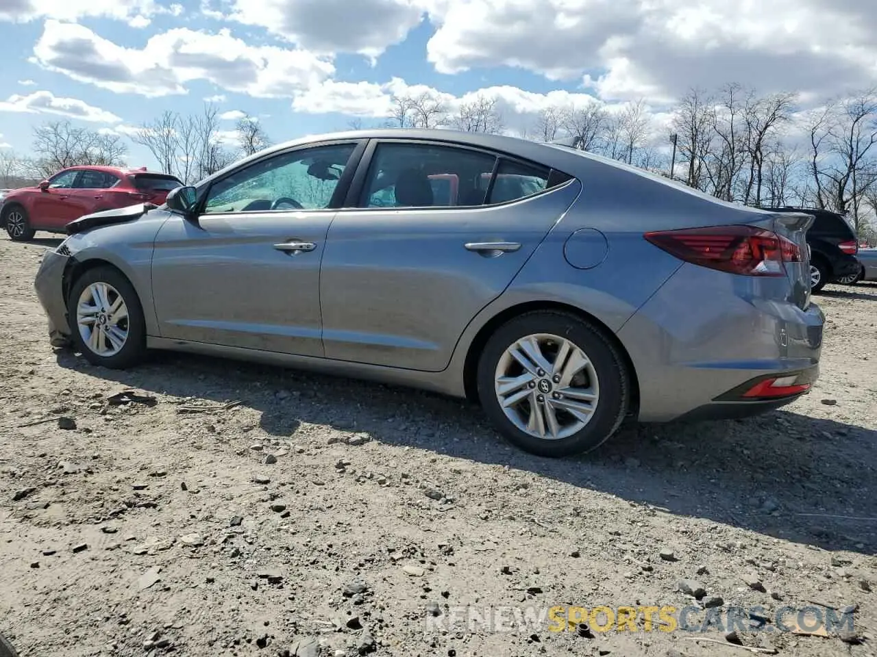 2 Photograph of a damaged car 5NPD84LFXKH452657 HYUNDAI ELANTRA 2019