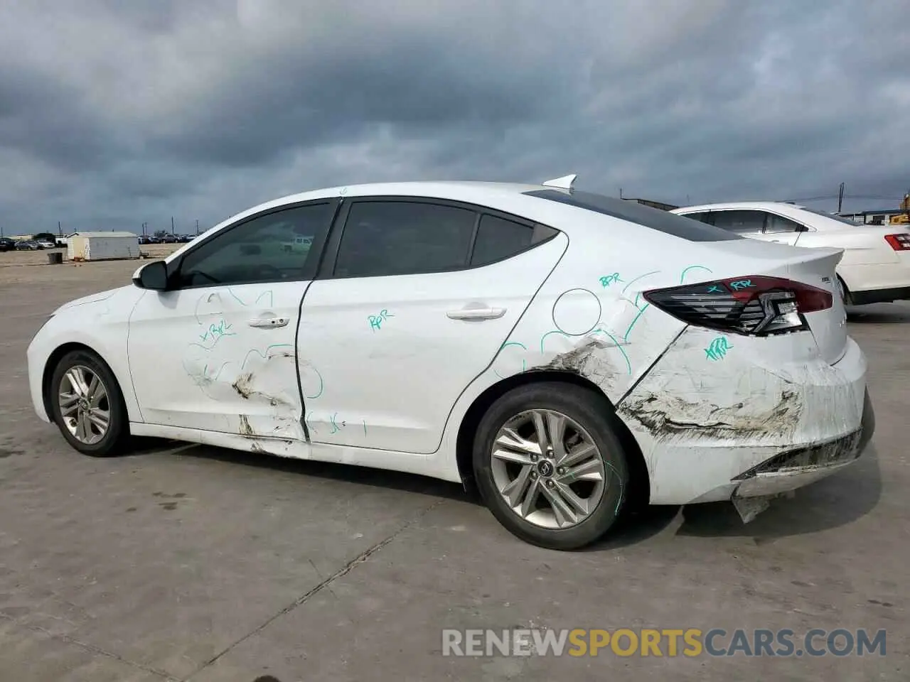 2 Photograph of a damaged car 5NPD84LFXKH478577 HYUNDAI ELANTRA 2019