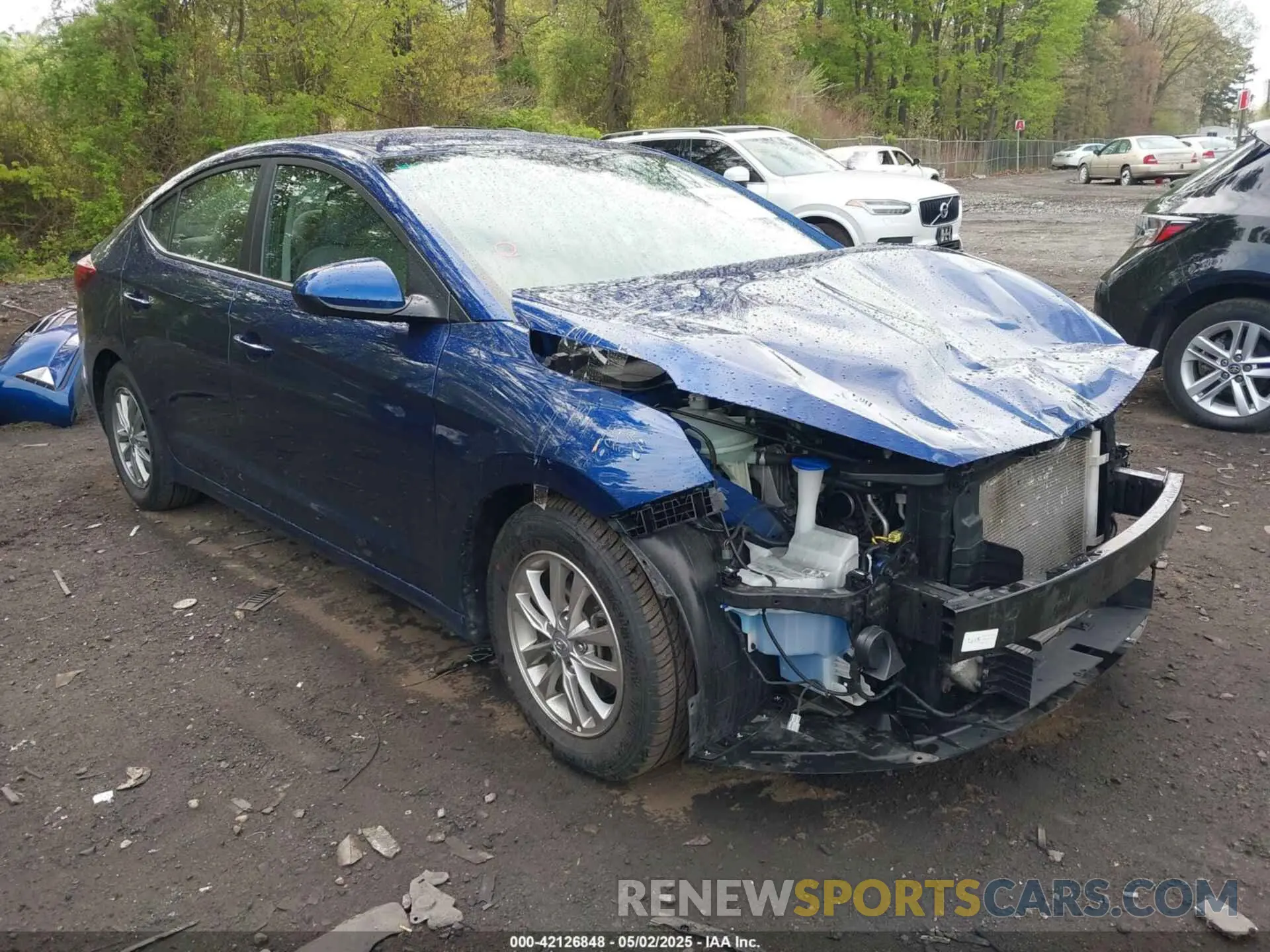 1 Photograph of a damaged car 5NPD94LA3KH417458 HYUNDAI ELANTRA 2019