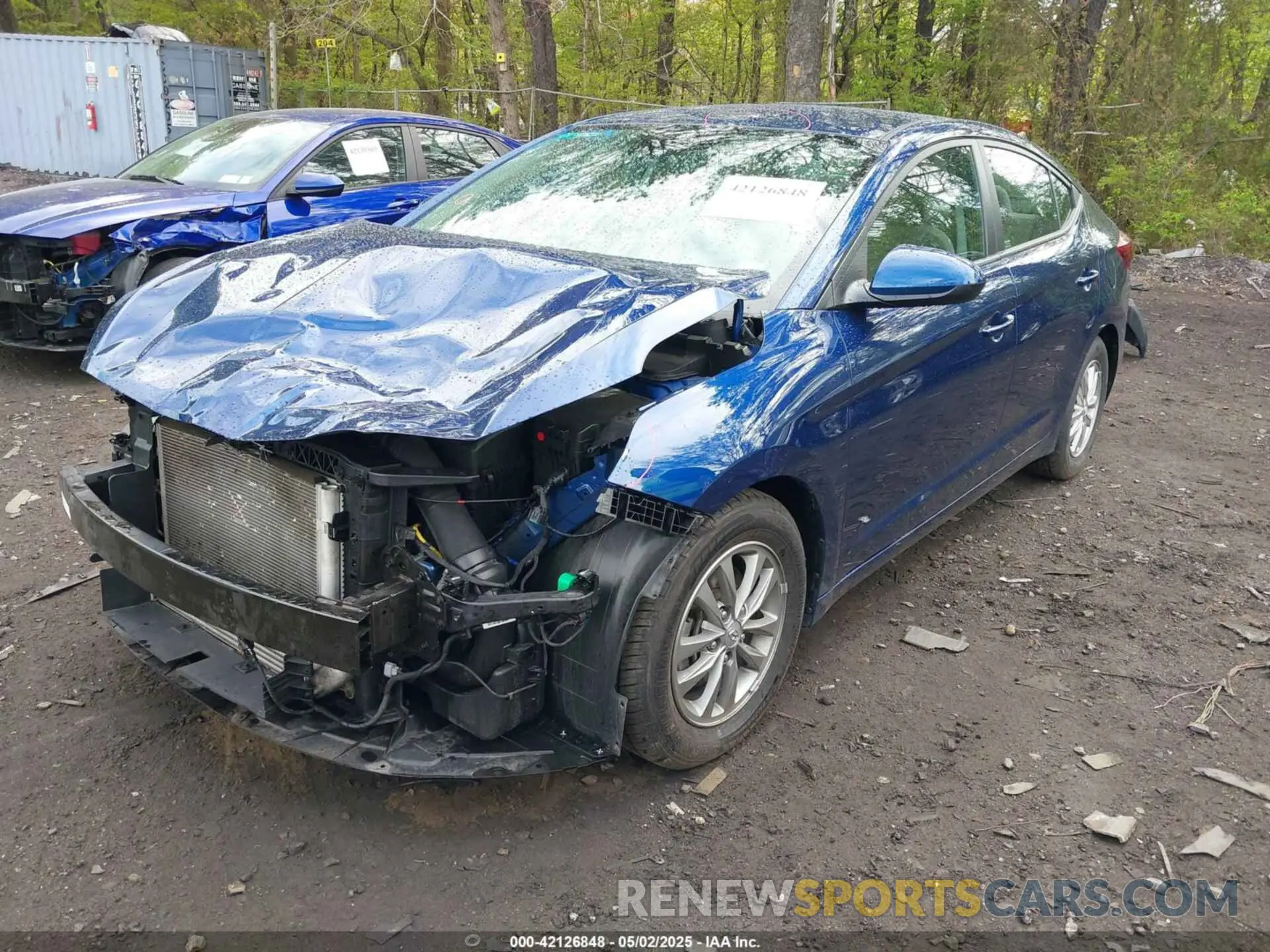 2 Photograph of a damaged car 5NPD94LA3KH417458 HYUNDAI ELANTRA 2019