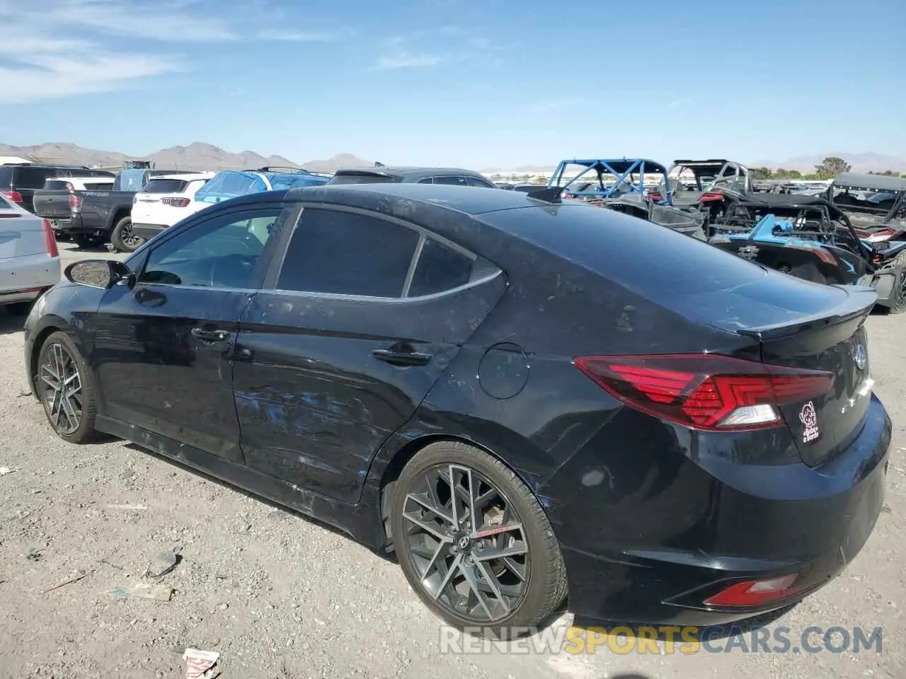 2 Photograph of a damaged car KMHD04LB0KU815716 HYUNDAI ELANTRA 2019