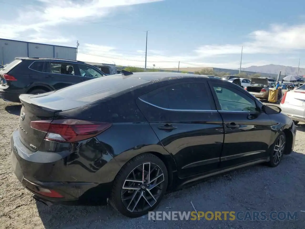 3 Photograph of a damaged car KMHD04LB0KU815716 HYUNDAI ELANTRA 2019