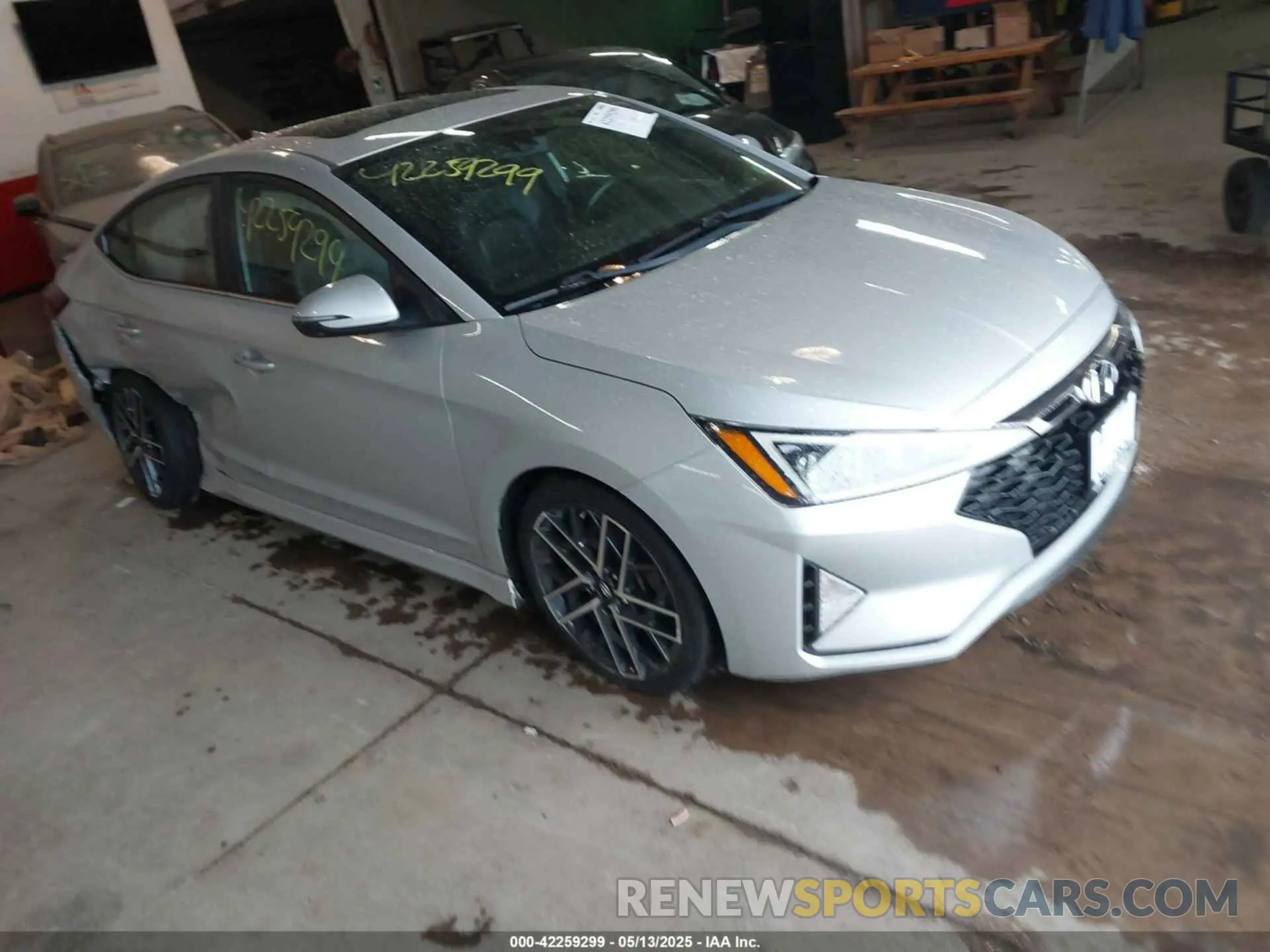 1 Photograph of a damaged car KMHD04LB0KU887208 HYUNDAI ELANTRA 2019