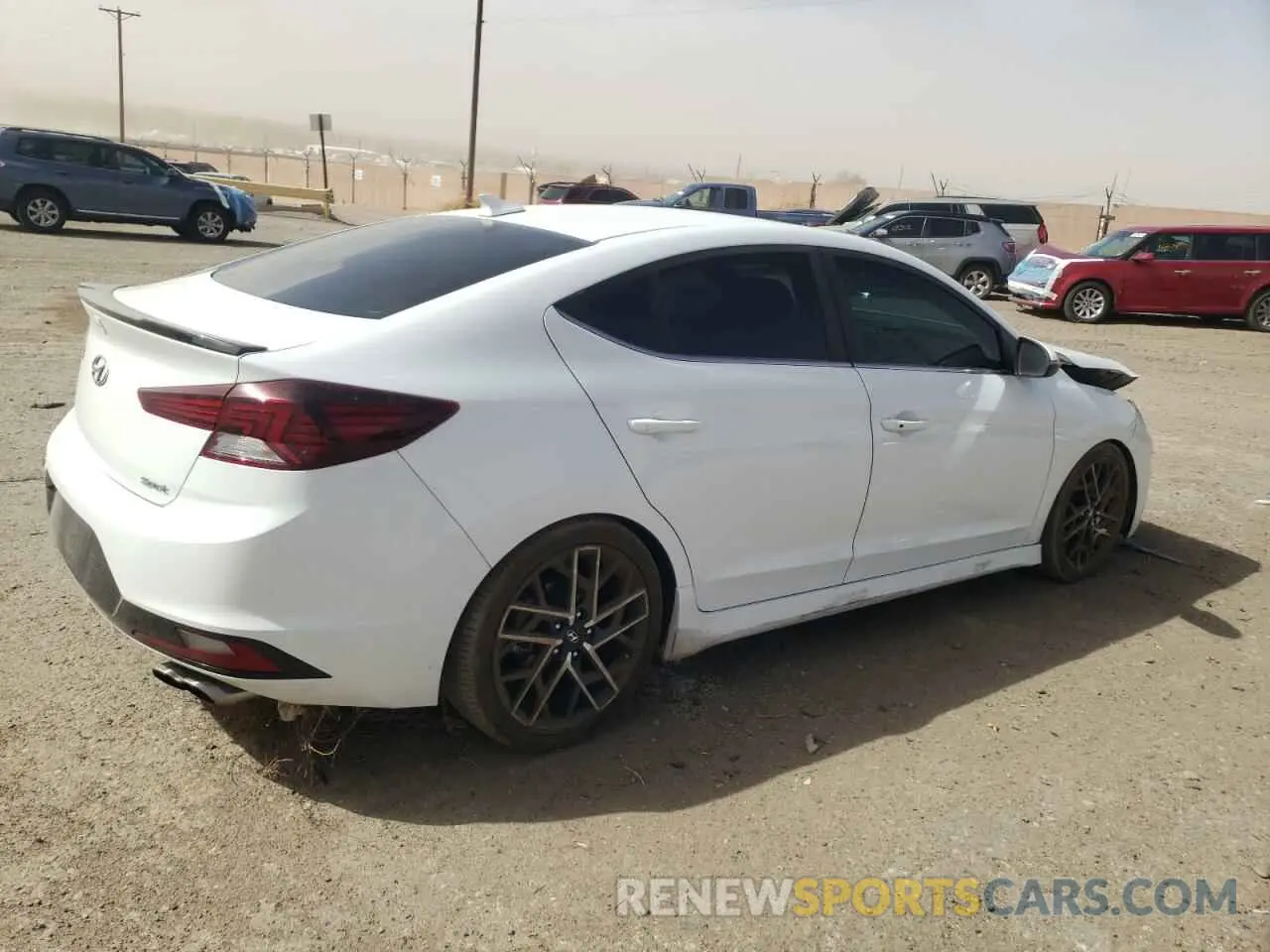 3 Photograph of a damaged car KMHD04LB2KU842433 HYUNDAI ELANTRA 2019