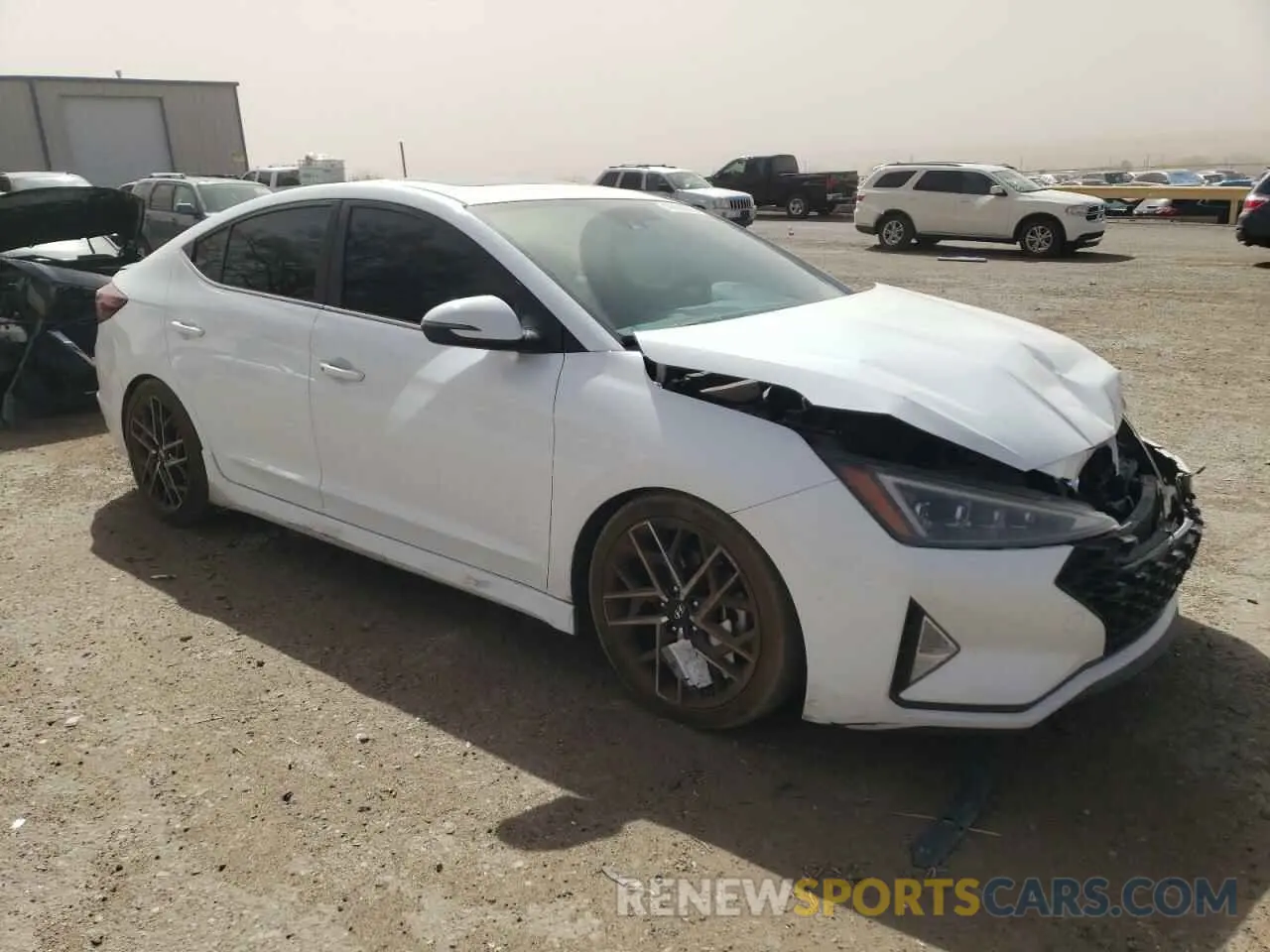 4 Photograph of a damaged car KMHD04LB2KU842433 HYUNDAI ELANTRA 2019
