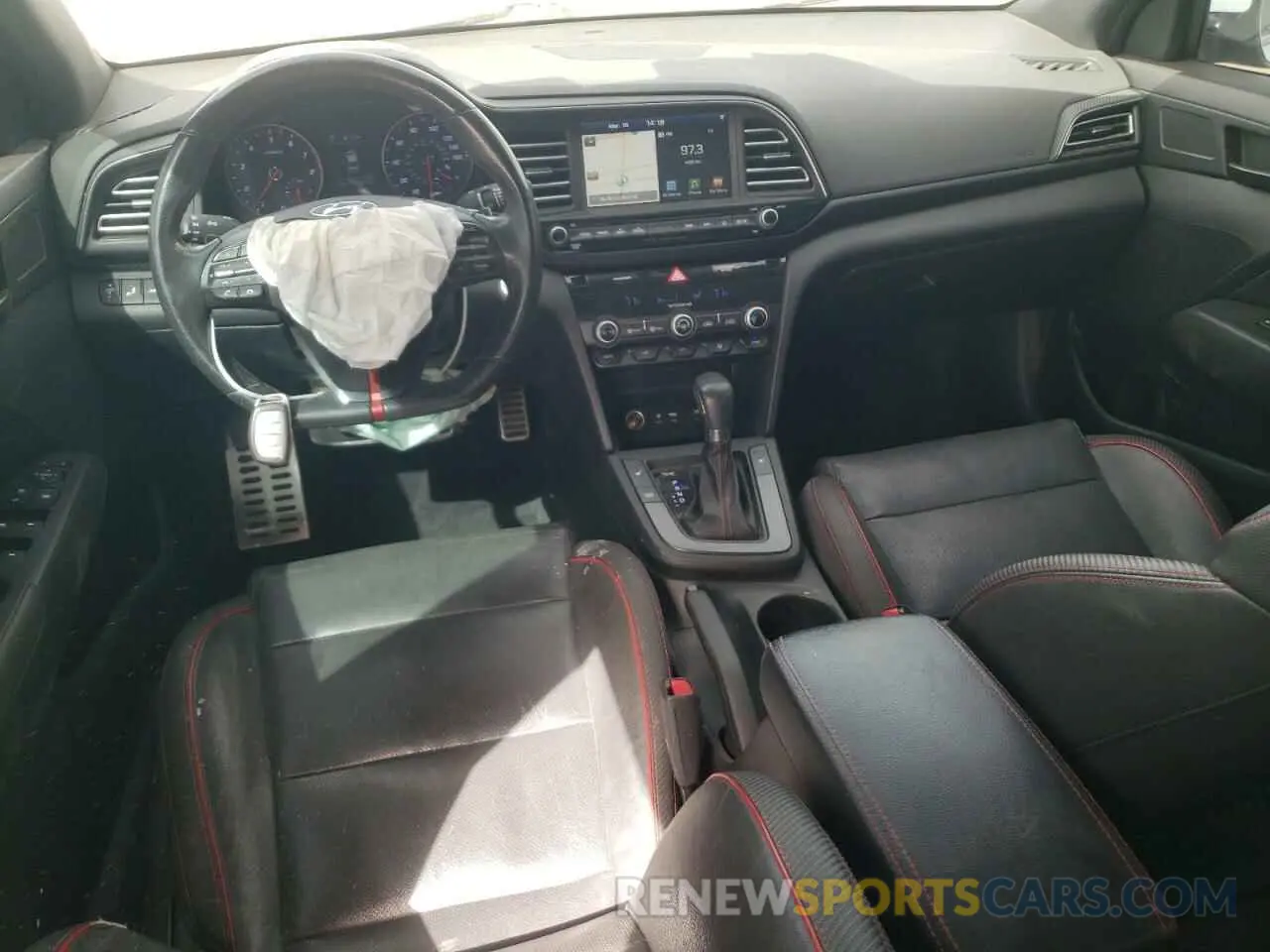 8 Photograph of a damaged car KMHD04LB2KU842433 HYUNDAI ELANTRA 2019