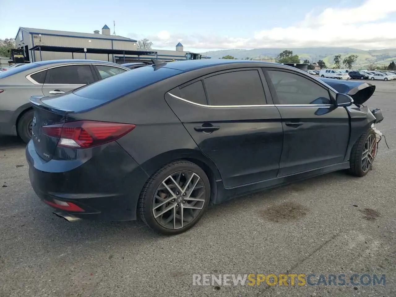 3 Photograph of a damaged car KMHD04LB6KU816238 HYUNDAI ELANTRA 2019