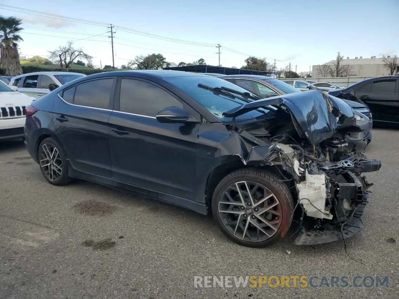 4 Photograph of a damaged car KMHD04LB6KU816238 HYUNDAI ELANTRA 2019