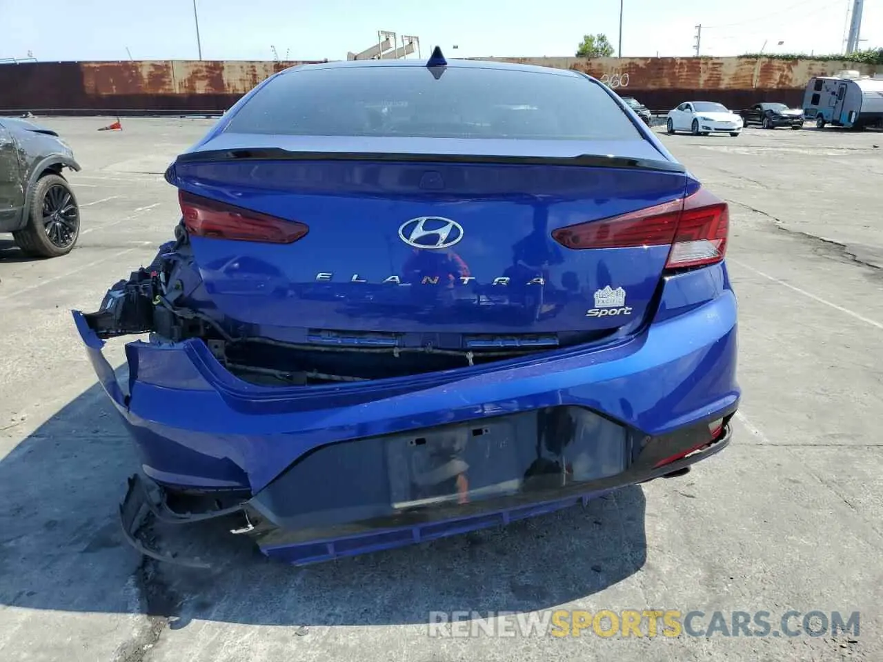 6 Photograph of a damaged car KMHD04LB6KU869859 HYUNDAI ELANTRA 2019