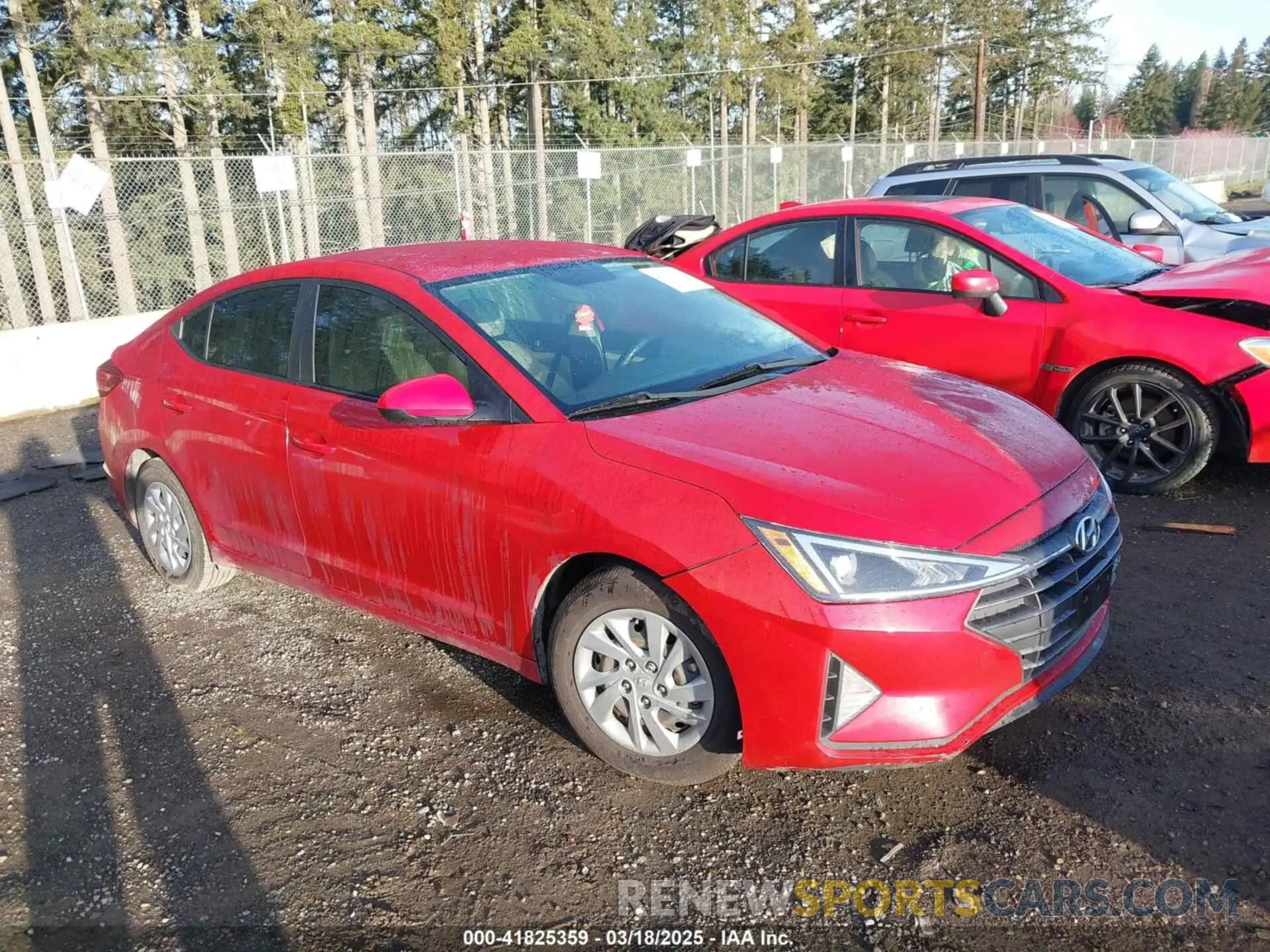 1 Photograph of a damaged car KMHD74LF0KU781503 HYUNDAI ELANTRA 2019