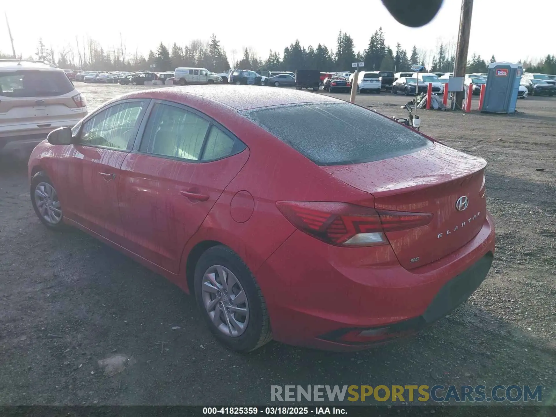 3 Photograph of a damaged car KMHD74LF0KU781503 HYUNDAI ELANTRA 2019