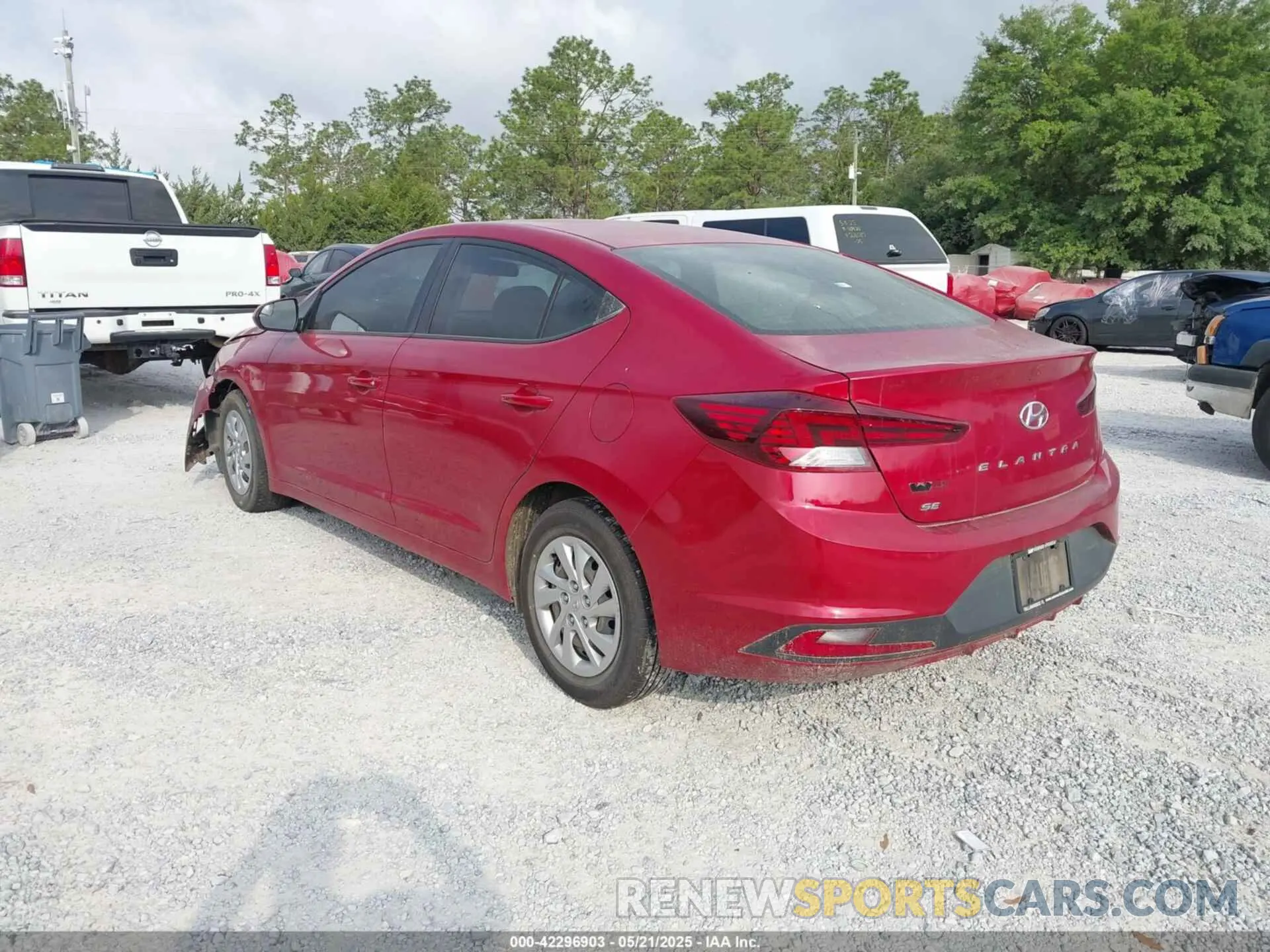 3 Photograph of a damaged car KMHD74LF0KU859083 HYUNDAI ELANTRA 2019
