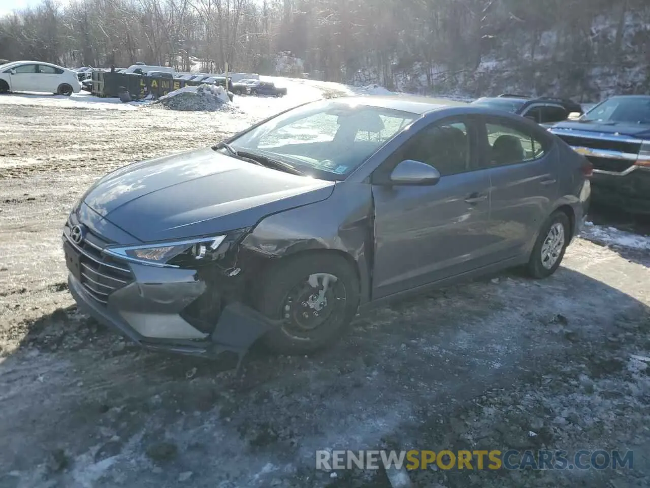 1 Photograph of a damaged car KMHD74LF0KU863750 HYUNDAI ELANTRA 2019