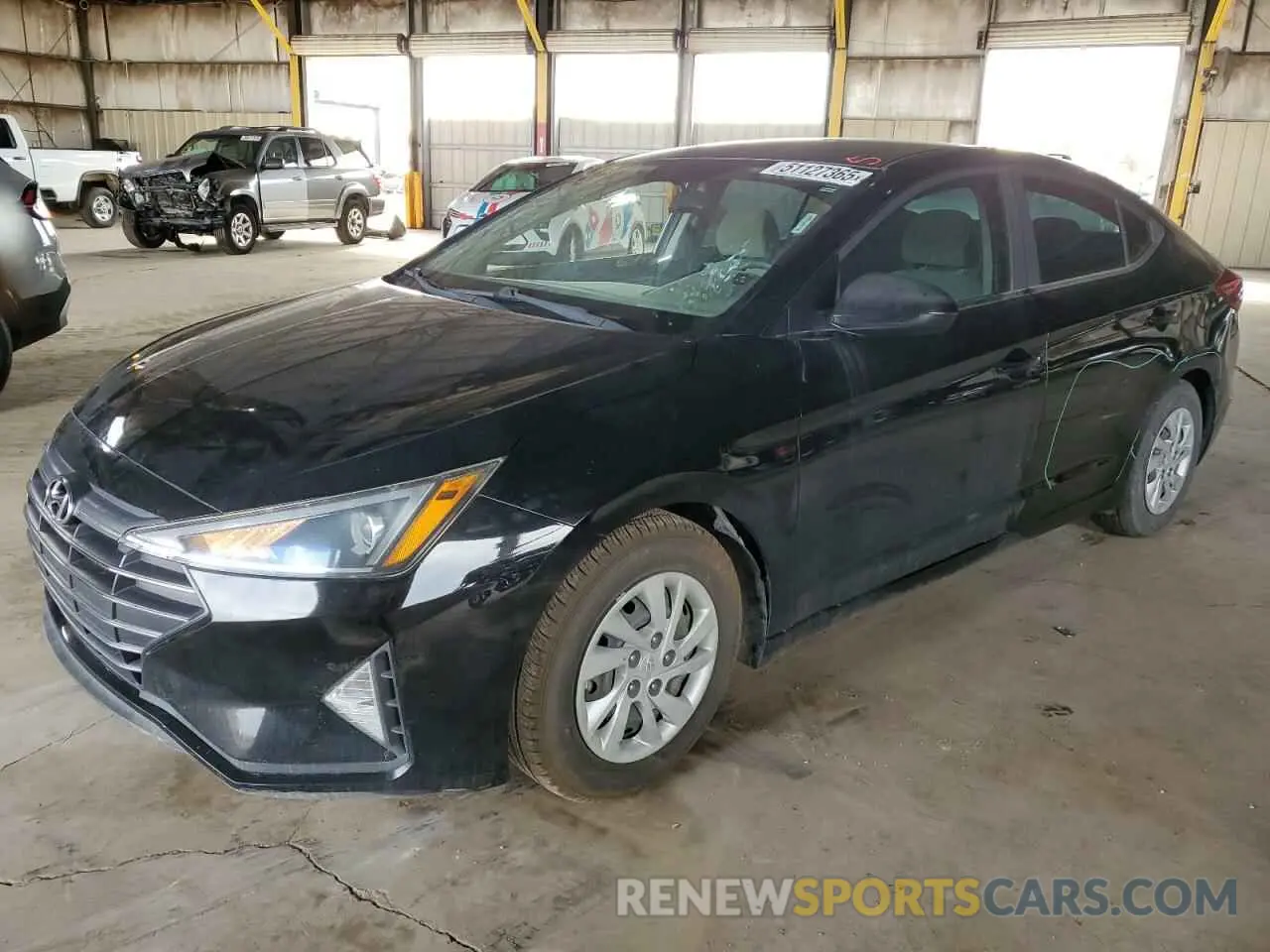 1 Photograph of a damaged car KMHD74LF1KU761843 HYUNDAI ELANTRA 2019
