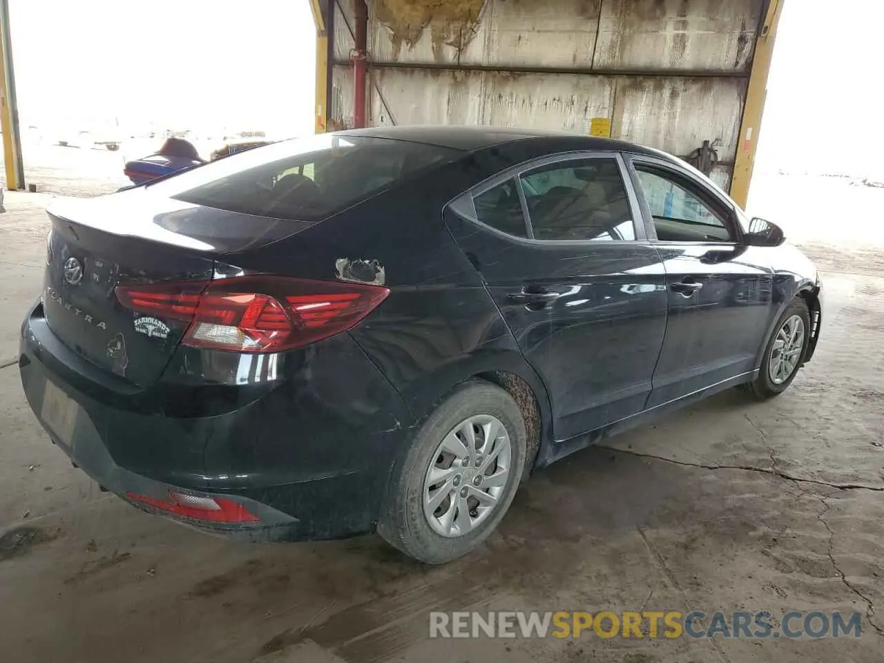 3 Photograph of a damaged car KMHD74LF1KU761843 HYUNDAI ELANTRA 2019