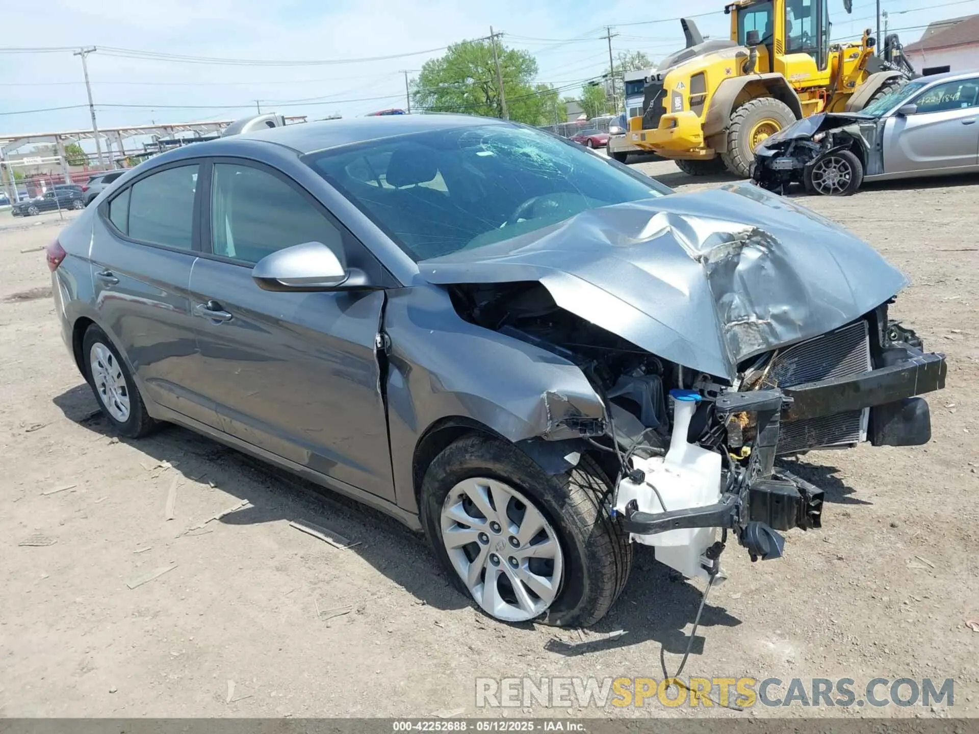1 Photograph of a damaged car KMHD74LF1KU777590 HYUNDAI ELANTRA 2019