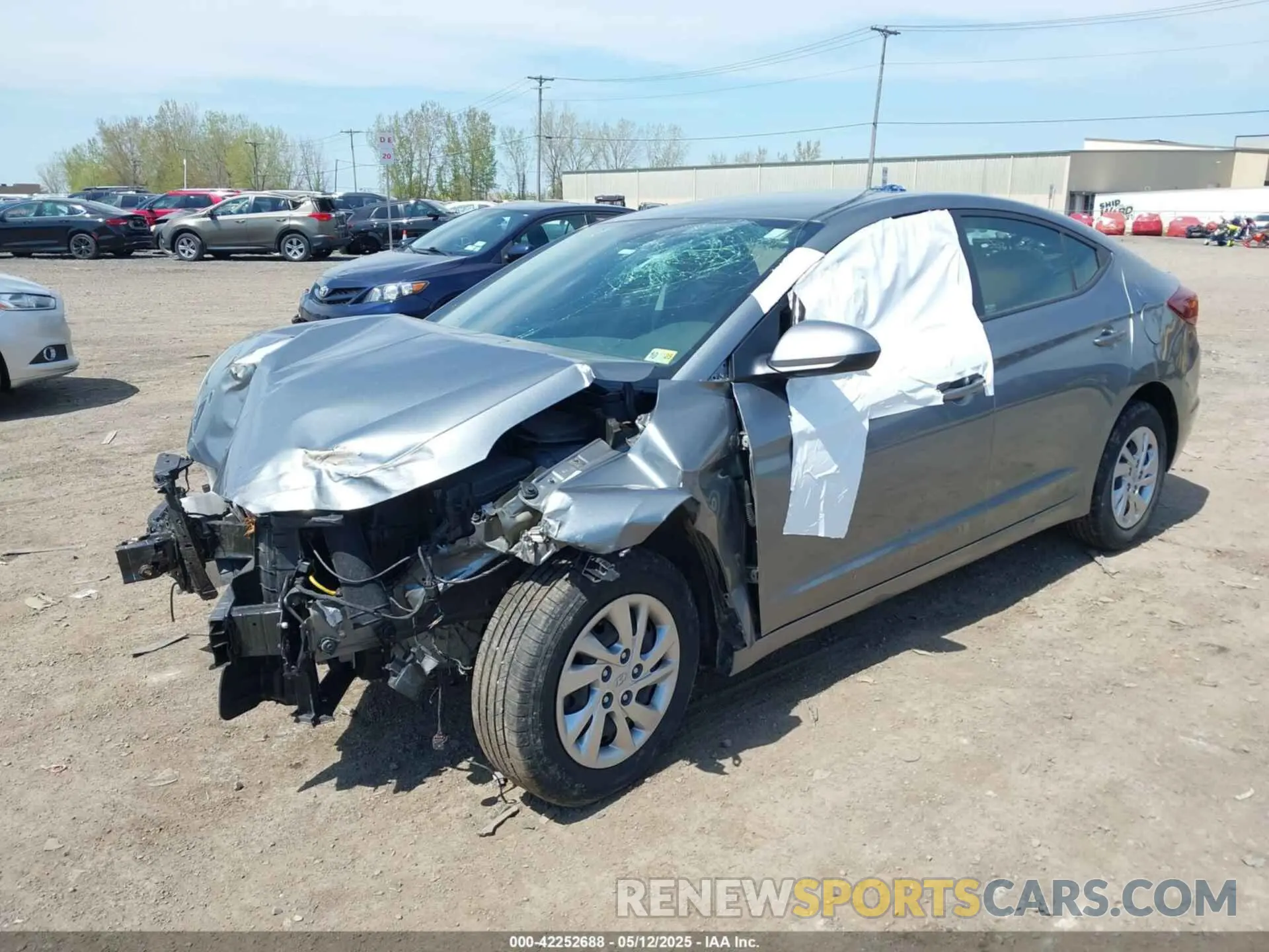 2 Photograph of a damaged car KMHD74LF1KU777590 HYUNDAI ELANTRA 2019