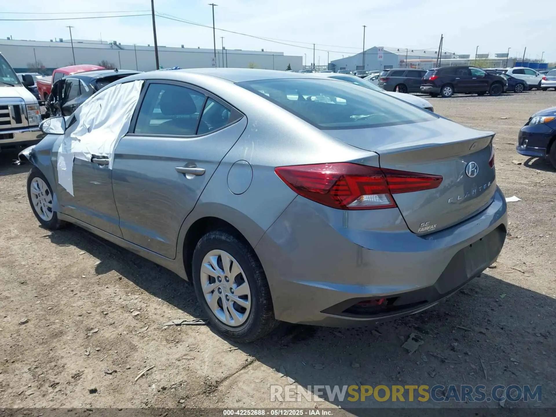 3 Photograph of a damaged car KMHD74LF1KU777590 HYUNDAI ELANTRA 2019