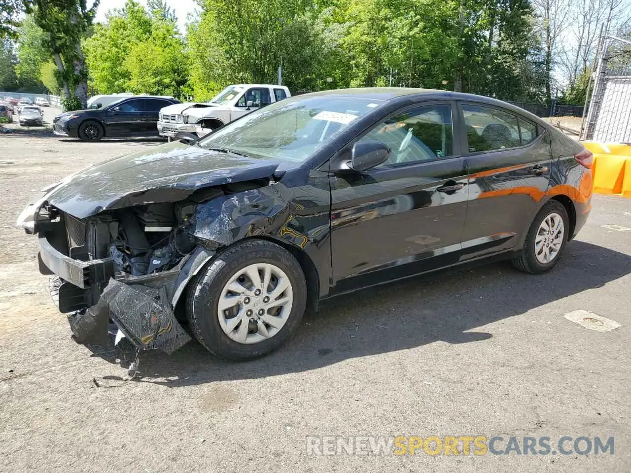 1 Photograph of a damaged car KMHD74LF1KU777945 HYUNDAI ELANTRA 2019