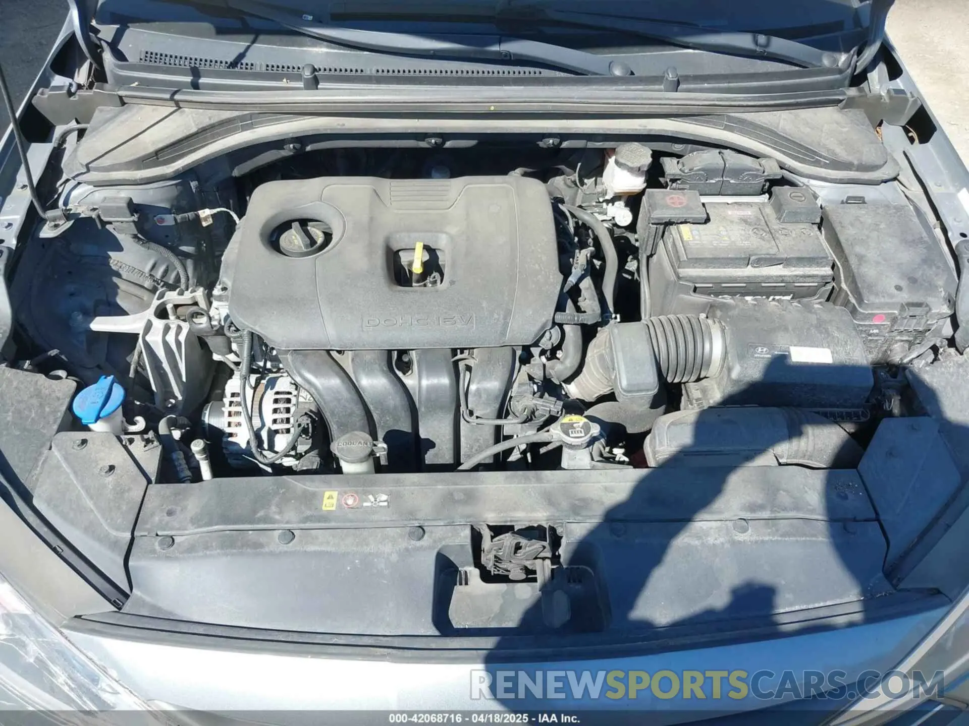 10 Photograph of a damaged car KMHD74LF1KU804058 HYUNDAI ELANTRA 2019