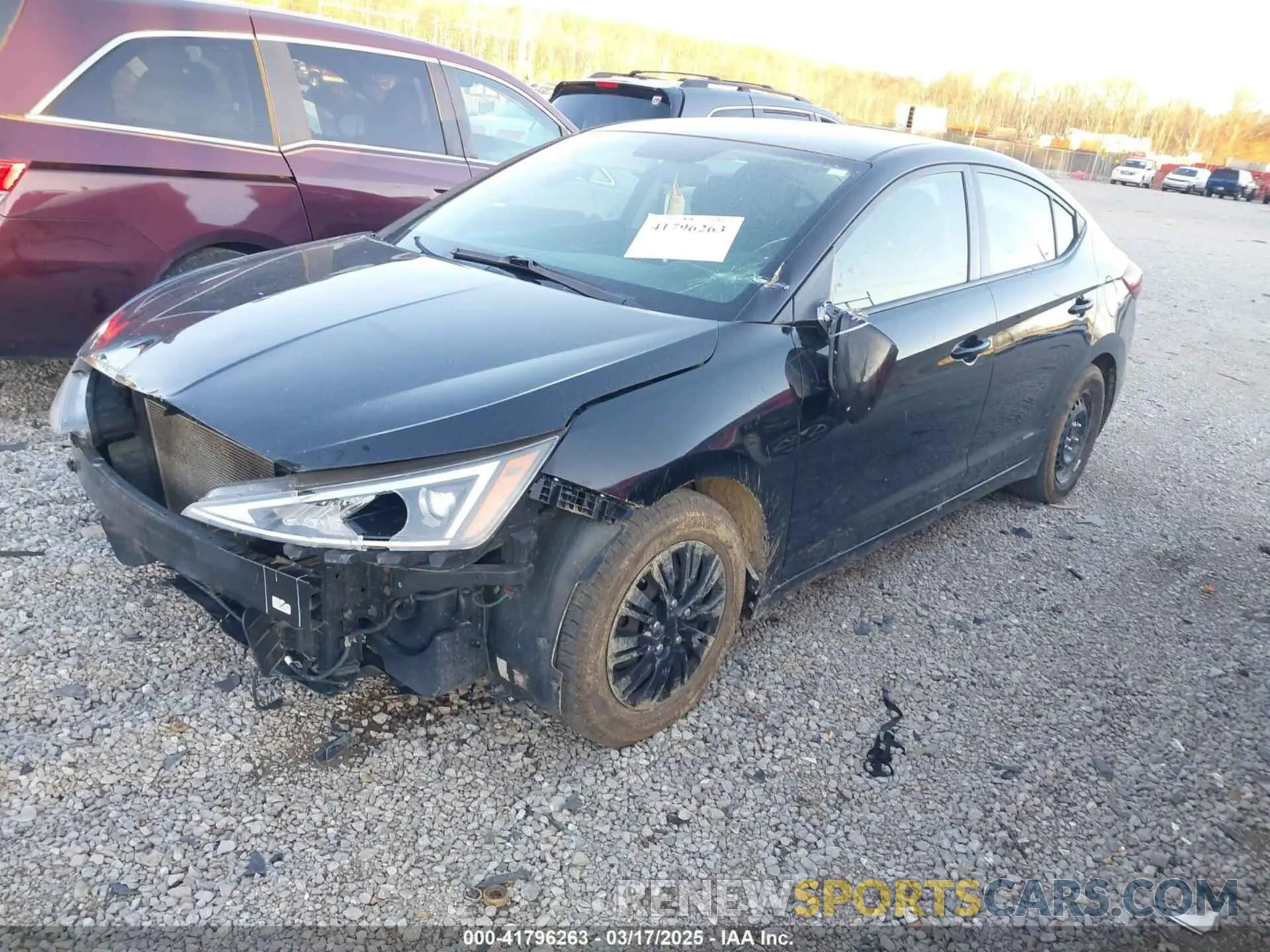 2 Photograph of a damaged car KMHD74LF2KU782992 HYUNDAI ELANTRA 2019