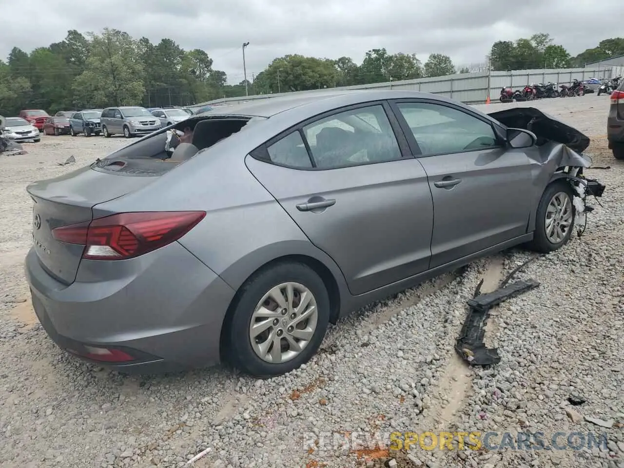 3 Photograph of a damaged car KMHD74LF2KU818938 HYUNDAI ELANTRA 2019