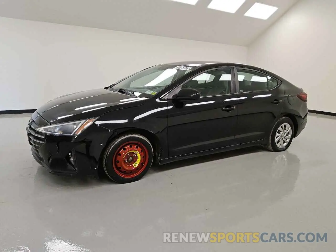 1 Photograph of a damaged car KMHD74LF2KU863300 HYUNDAI ELANTRA 2019