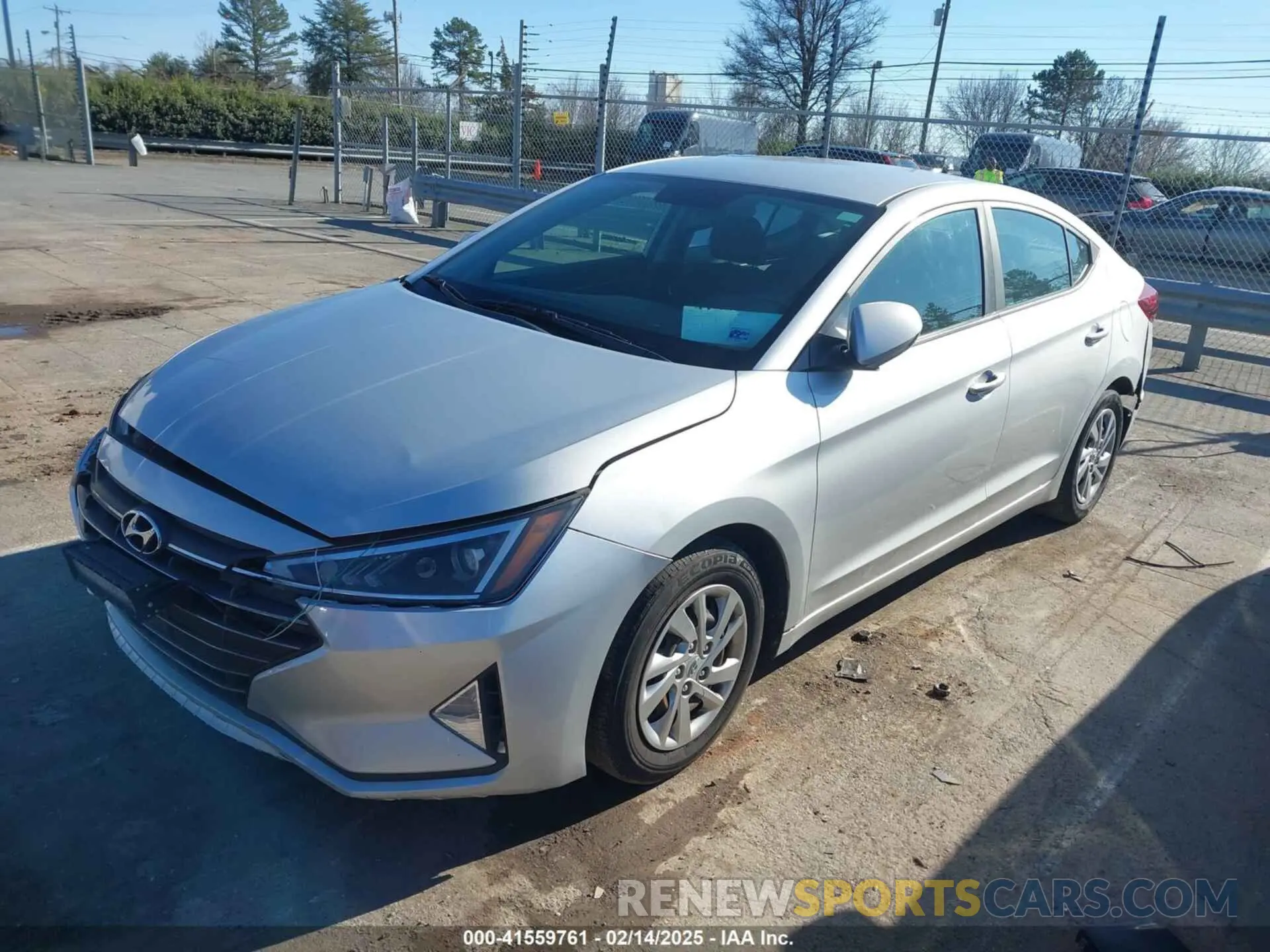2 Photograph of a damaged car KMHD74LF3KU763125 HYUNDAI ELANTRA 2019