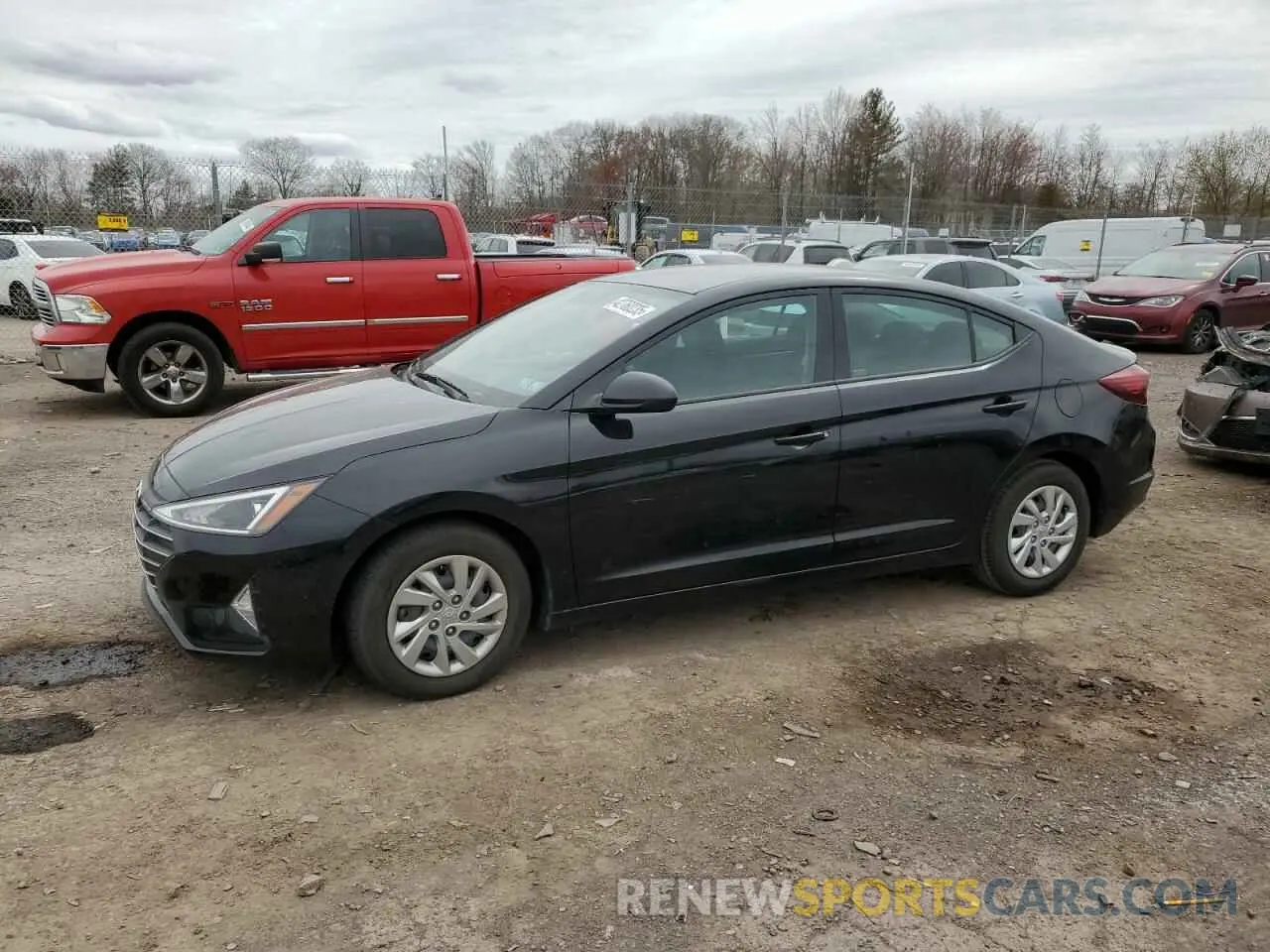 1 Photograph of a damaged car KMHD74LF3KU781169 HYUNDAI ELANTRA 2019