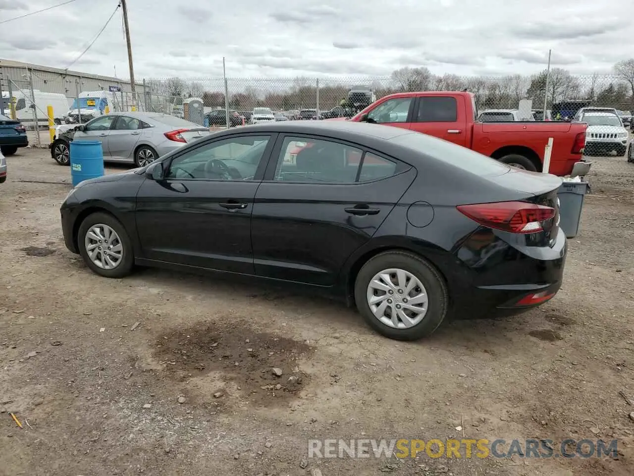 2 Photograph of a damaged car KMHD74LF3KU781169 HYUNDAI ELANTRA 2019