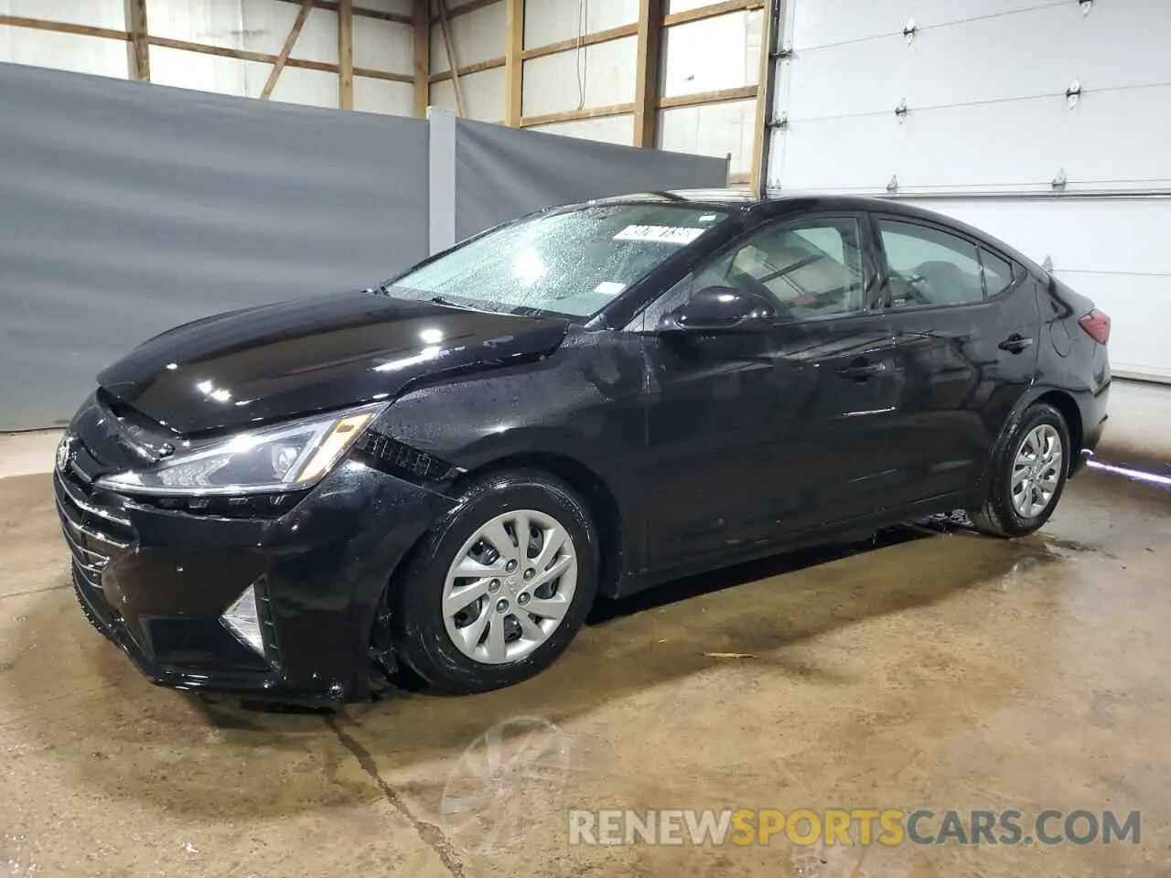 1 Photograph of a damaged car KMHD74LF3KU784055 HYUNDAI ELANTRA 2019
