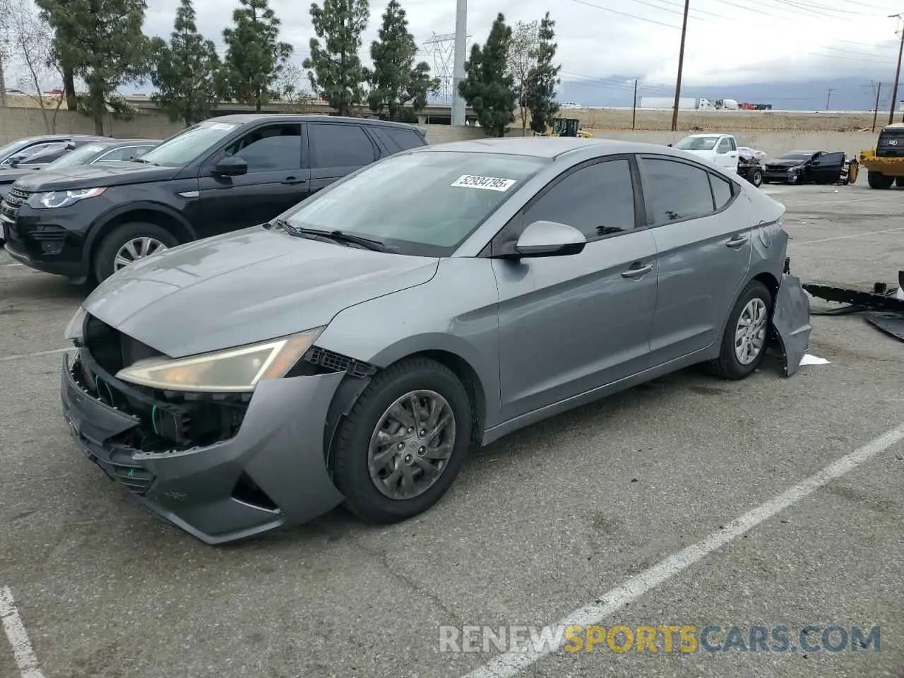 1 Photograph of a damaged car KMHD74LF3KU809357 HYUNDAI ELANTRA 2019