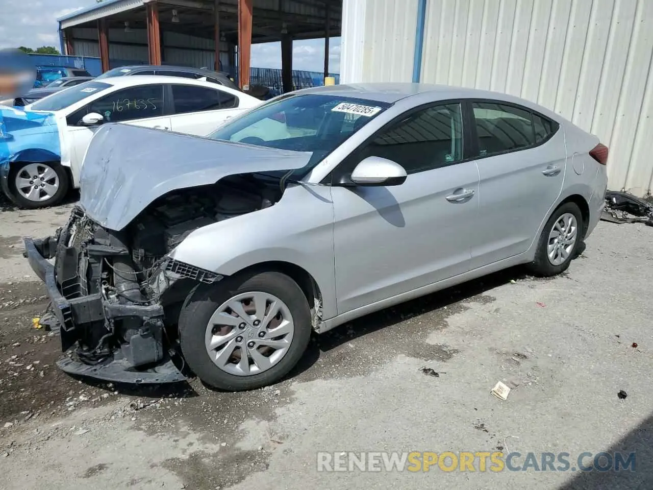 1 Photograph of a damaged car KMHD74LF3KU841144 HYUNDAI ELANTRA 2019
