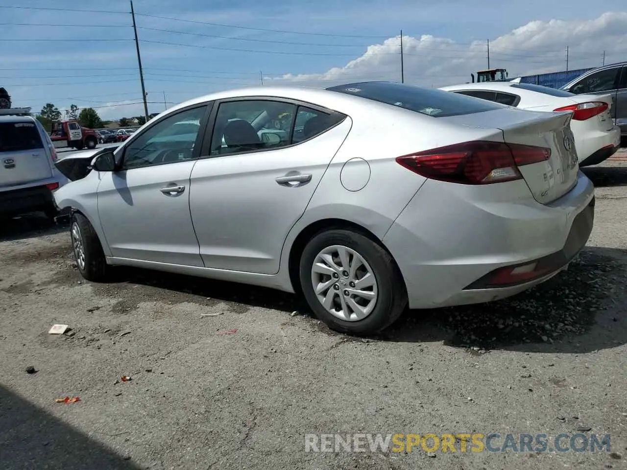2 Photograph of a damaged car KMHD74LF3KU841144 HYUNDAI ELANTRA 2019