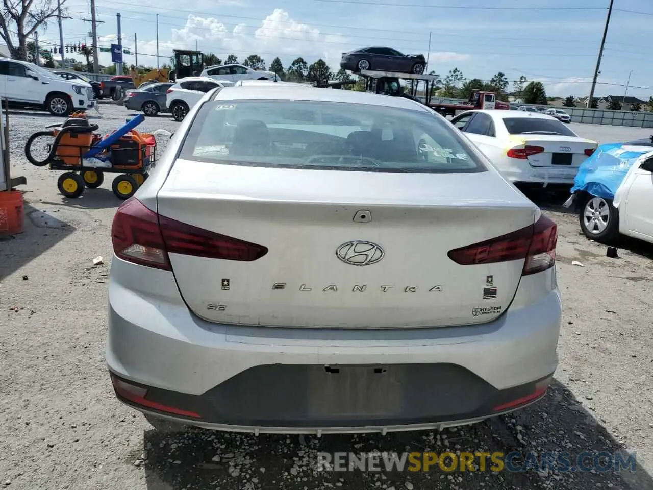 6 Photograph of a damaged car KMHD74LF3KU841144 HYUNDAI ELANTRA 2019