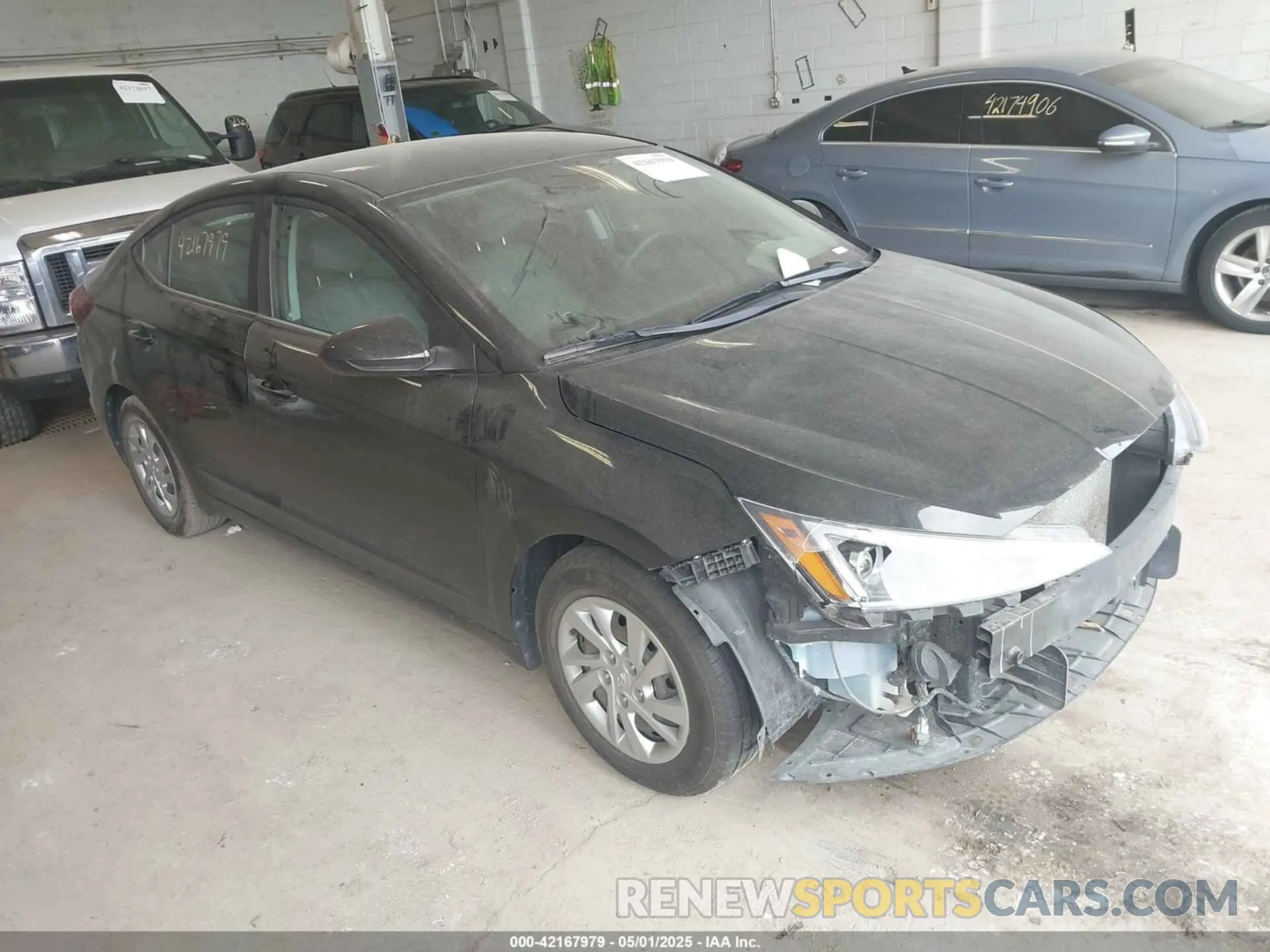 1 Photograph of a damaged car KMHD74LF3KU875231 HYUNDAI ELANTRA 2019