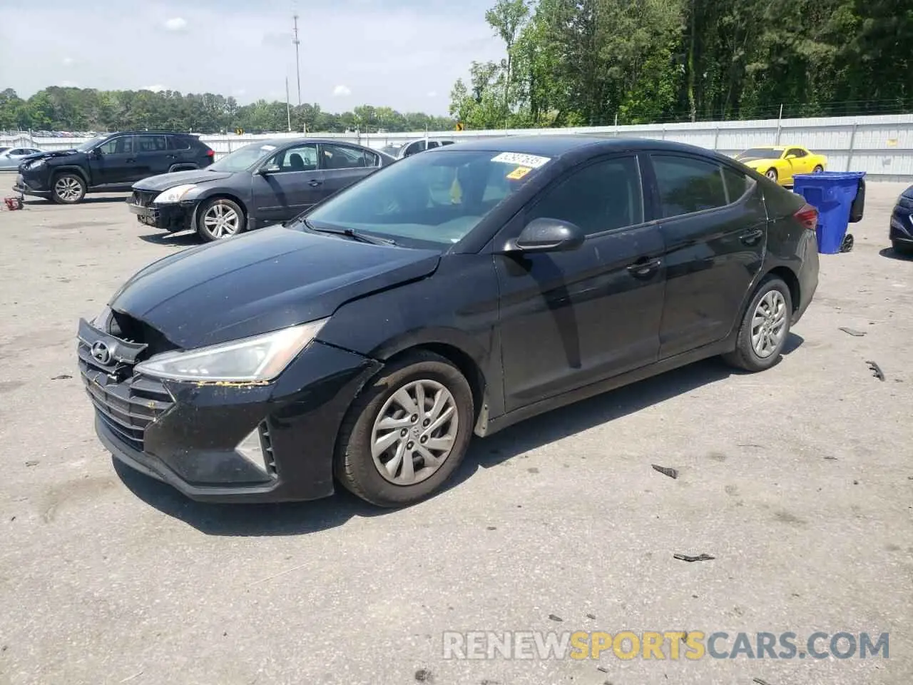 1 Photograph of a damaged car KMHD74LF4KU779401 HYUNDAI ELANTRA 2019