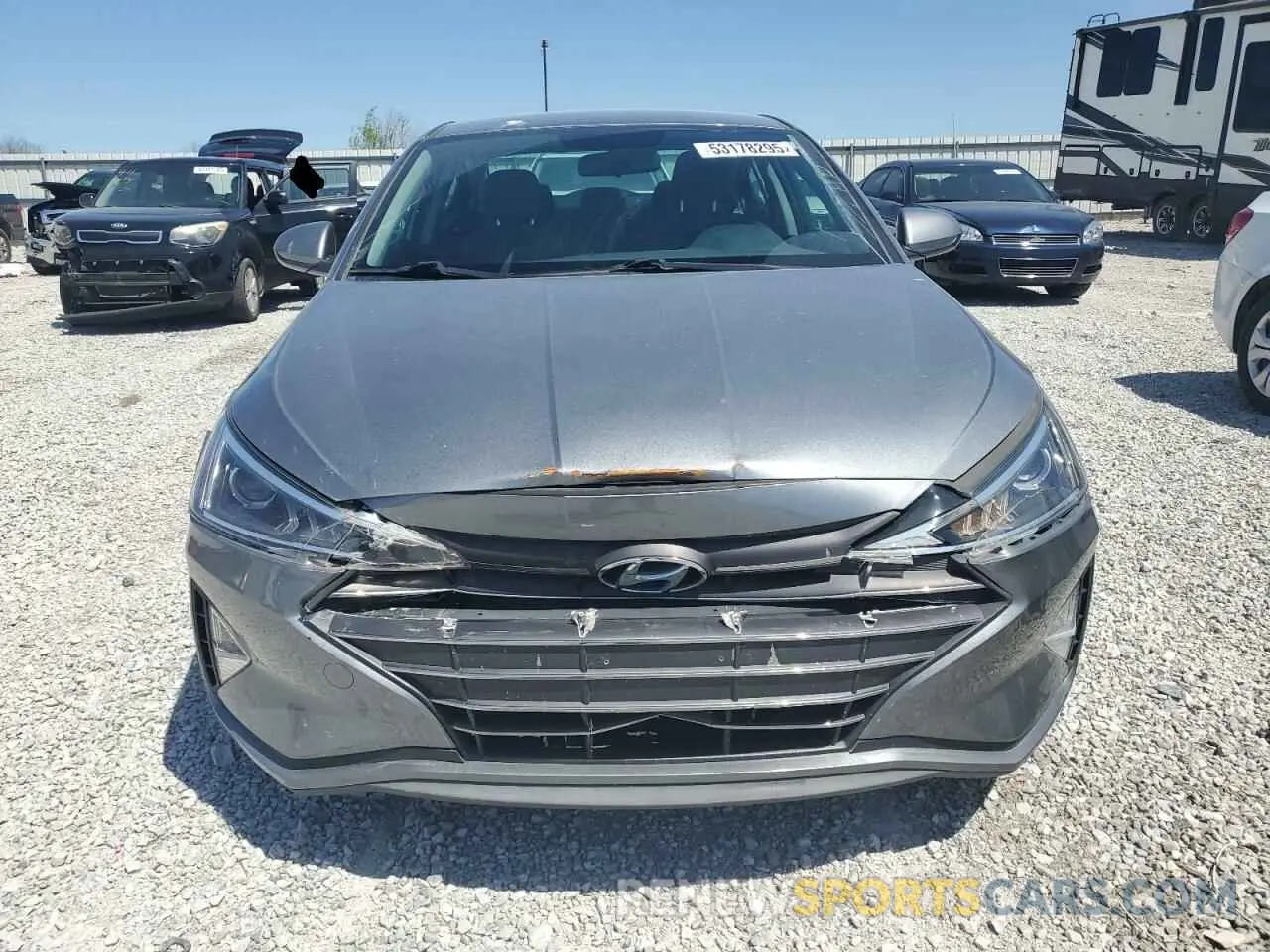 5 Photograph of a damaged car KMHD74LF4KU814678 HYUNDAI ELANTRA 2019
