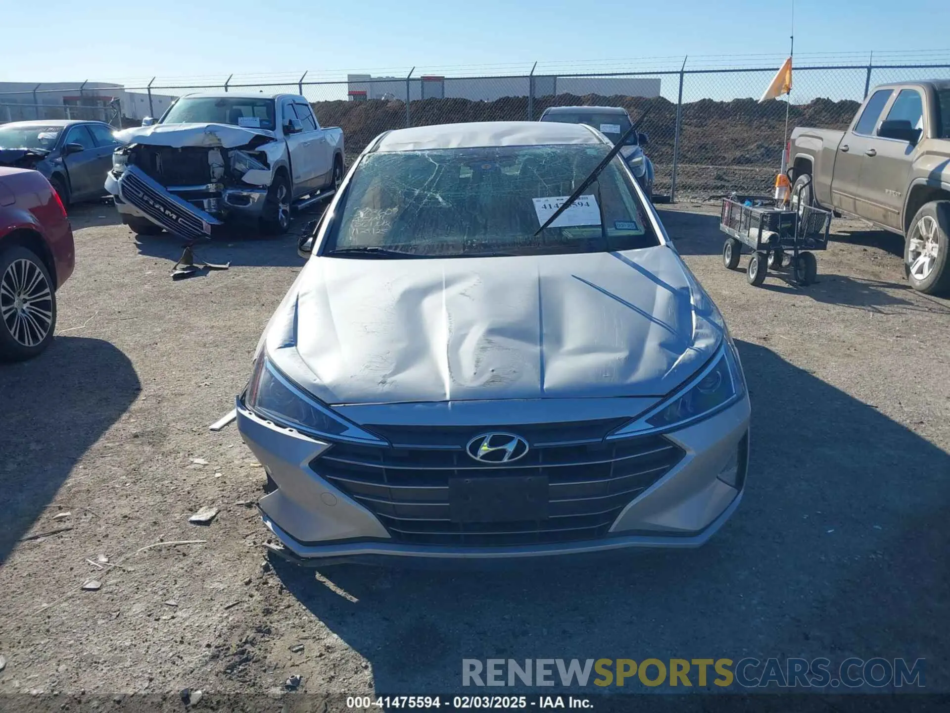 13 Photograph of a damaged car KMHD74LF4KU833263 HYUNDAI ELANTRA 2019