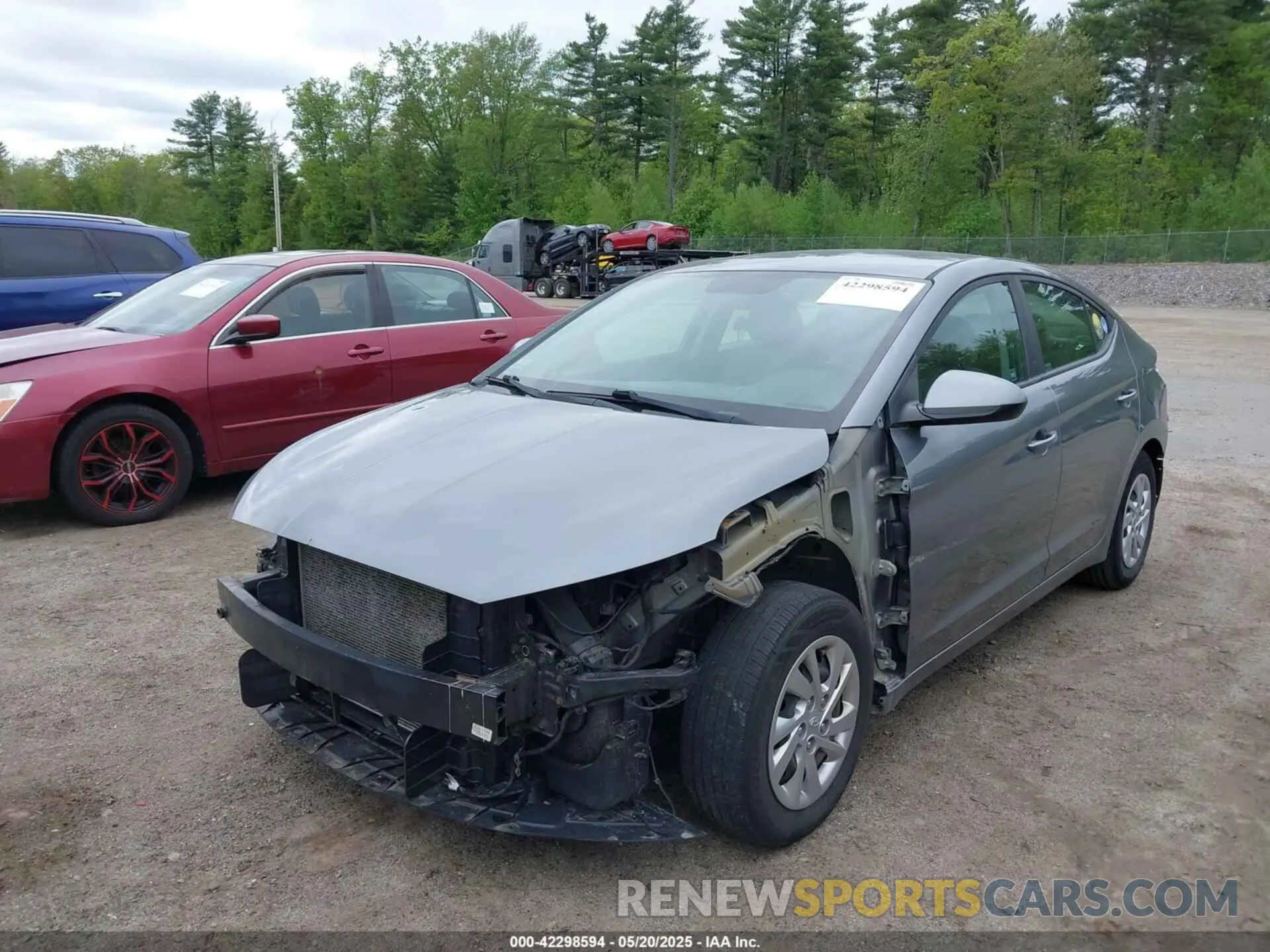 2 Photograph of a damaged car KMHD74LF4KU864786 HYUNDAI ELANTRA 2019