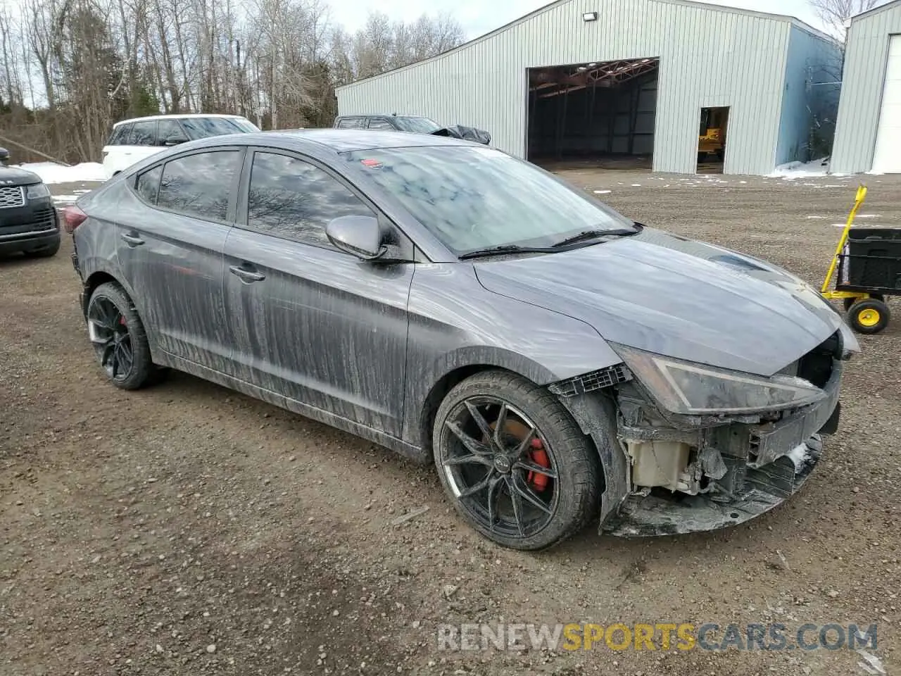 4 Photograph of a damaged car KMHD74LF5KU788897 HYUNDAI ELANTRA 2019