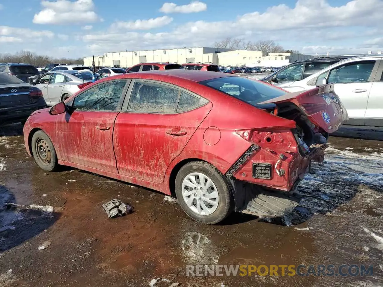 2 Photograph of a damaged car KMHD74LF5KU806735 HYUNDAI ELANTRA 2019
