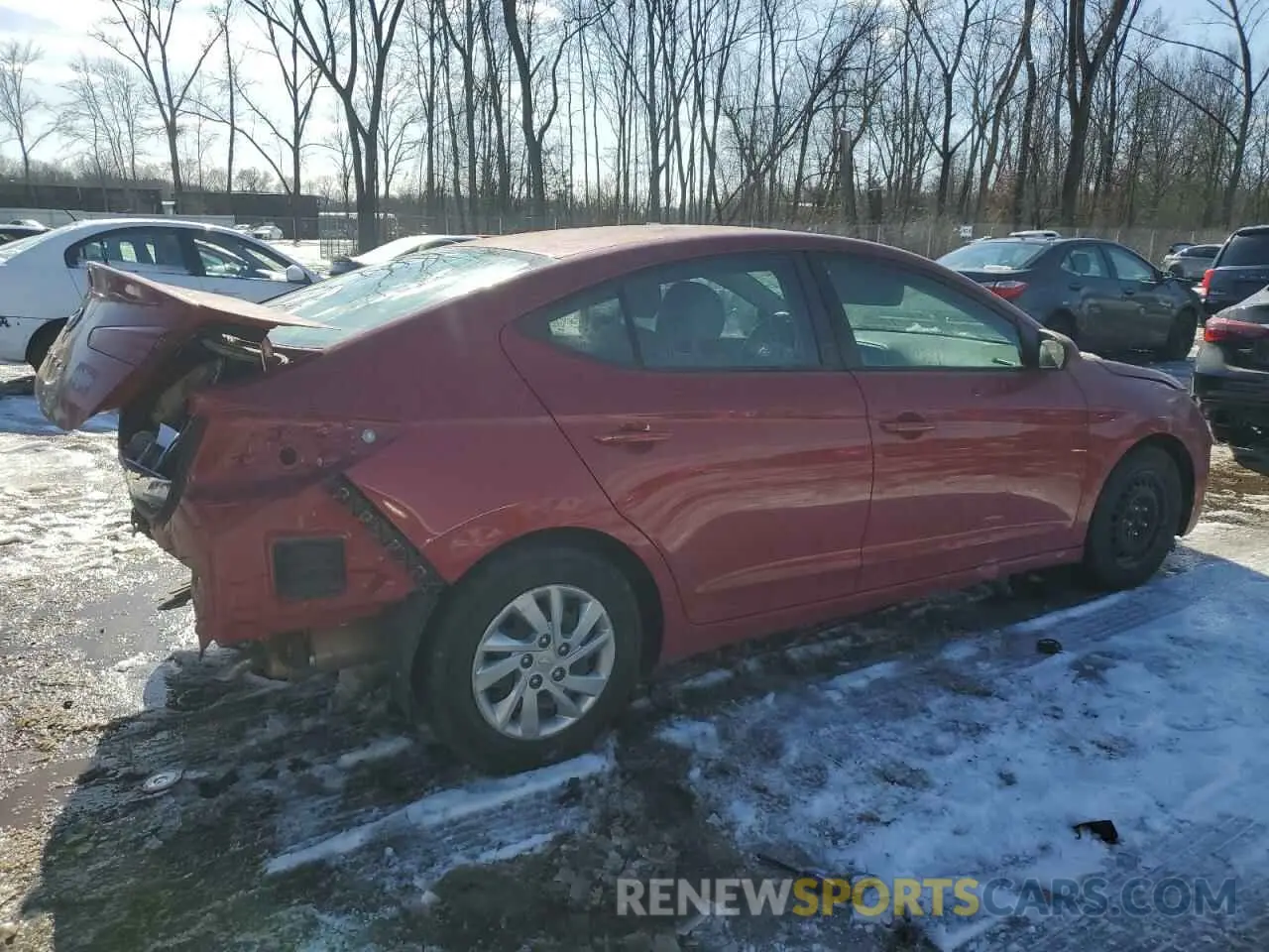 3 Photograph of a damaged car KMHD74LF5KU806735 HYUNDAI ELANTRA 2019