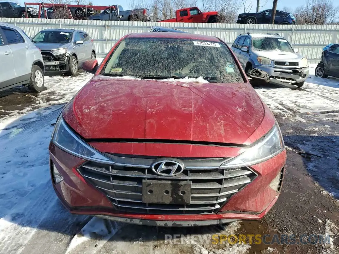 5 Photograph of a damaged car KMHD74LF5KU806735 HYUNDAI ELANTRA 2019