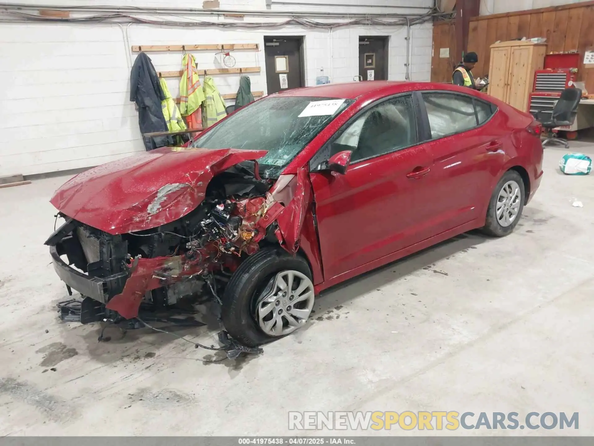 2 Photograph of a damaged car KMHD74LF5KU851268 HYUNDAI ELANTRA 2019