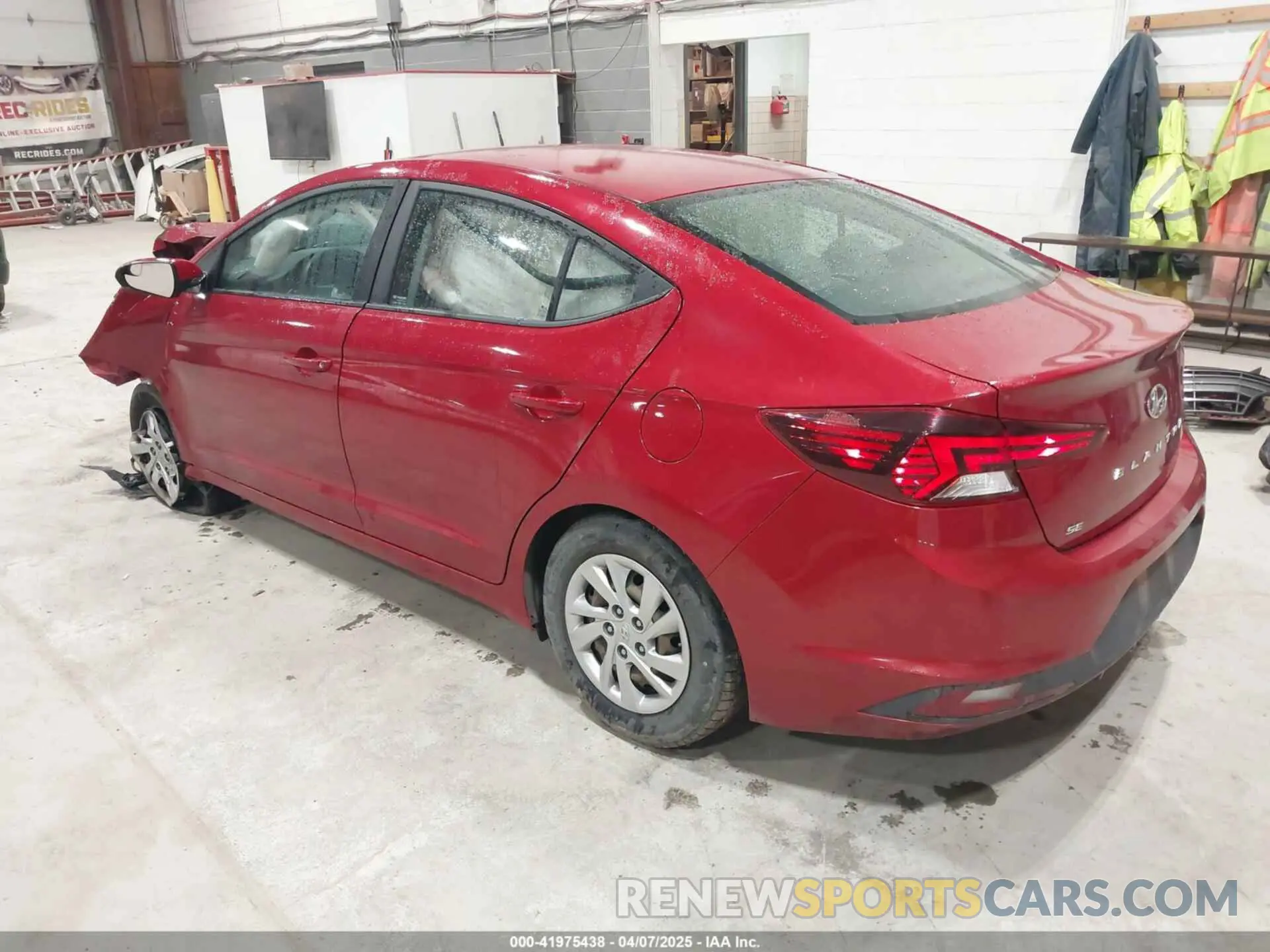 3 Photograph of a damaged car KMHD74LF5KU851268 HYUNDAI ELANTRA 2019