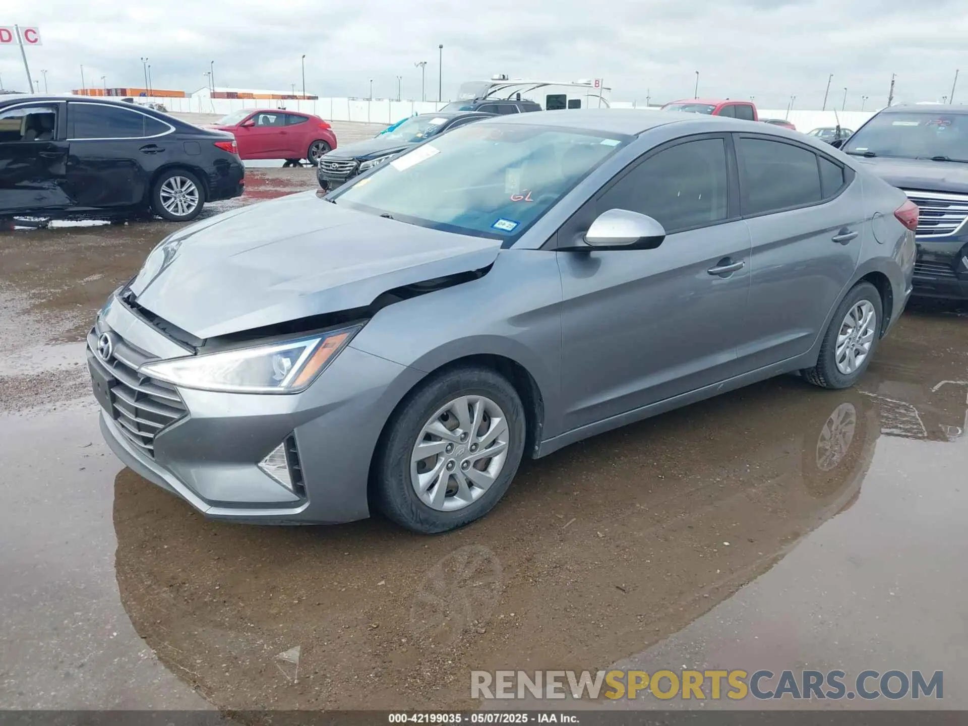2 Photograph of a damaged car KMHD74LF6KU754418 HYUNDAI ELANTRA 2019